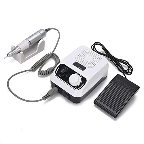 35000RPM Professional Electric Nail Drill Machine Kit - Acrylic Nail File, Polish & Grinding Tool with 6 Drill Bits Set for Manicure Pedicure | Perfect for Salon, Home Nail Care & Gel Polish Removal (US Stock)