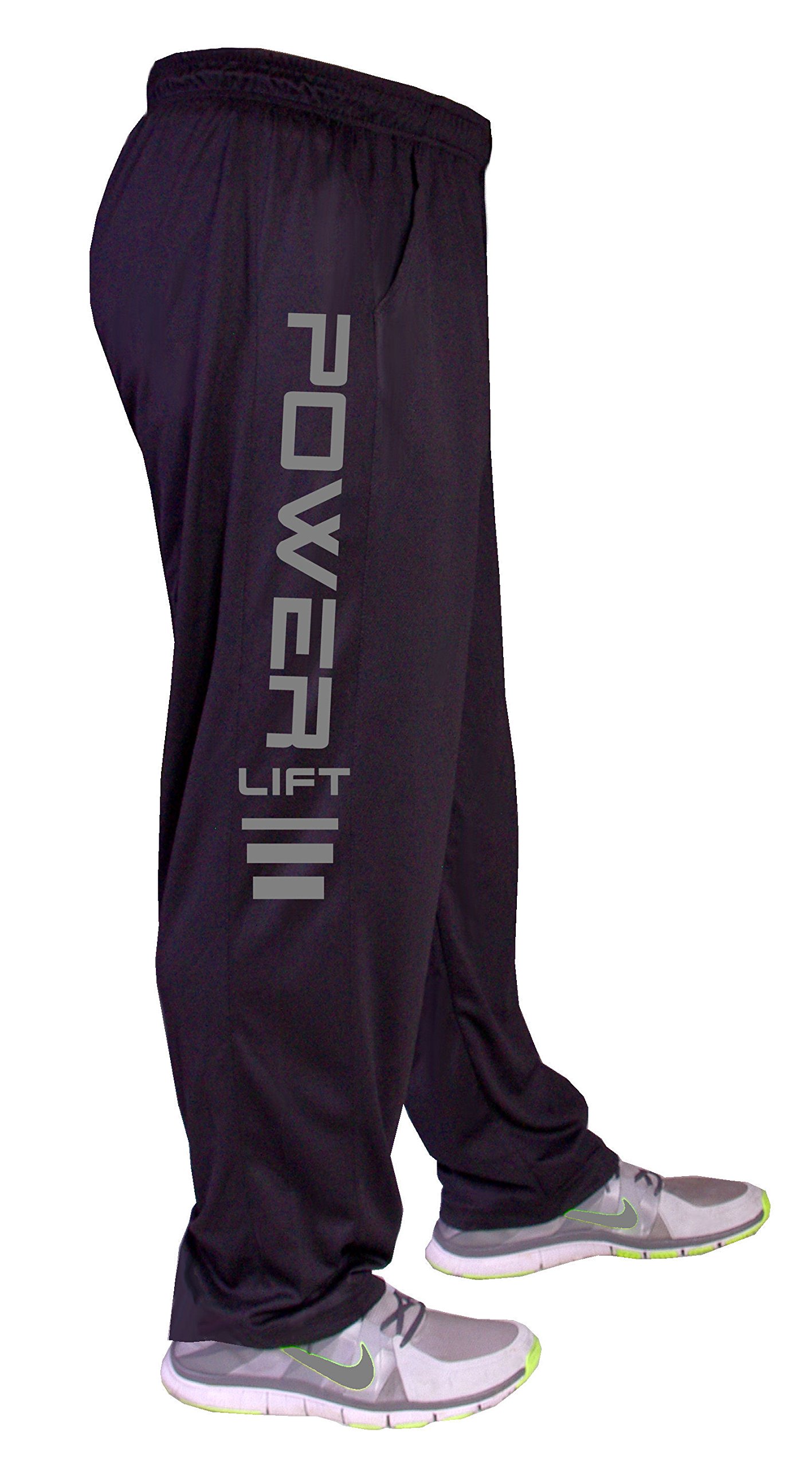 Cooling Microfiber Summer Pants 600MP - Black & Grey Power Lift for Workout & Outdoor Activities