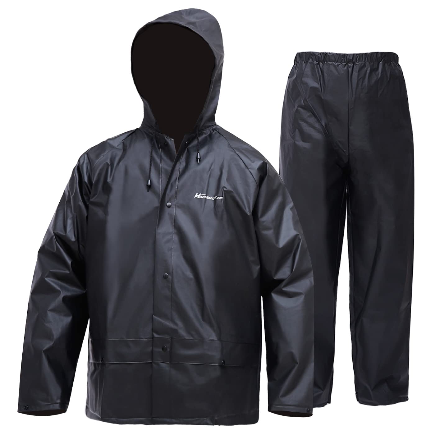 Men's Waterproof Rain Suit - Ultra-Light Rain Jacket & Pants Set for Outdoor Work, Hiking & Fishing | All-Weather Rainwear Gear