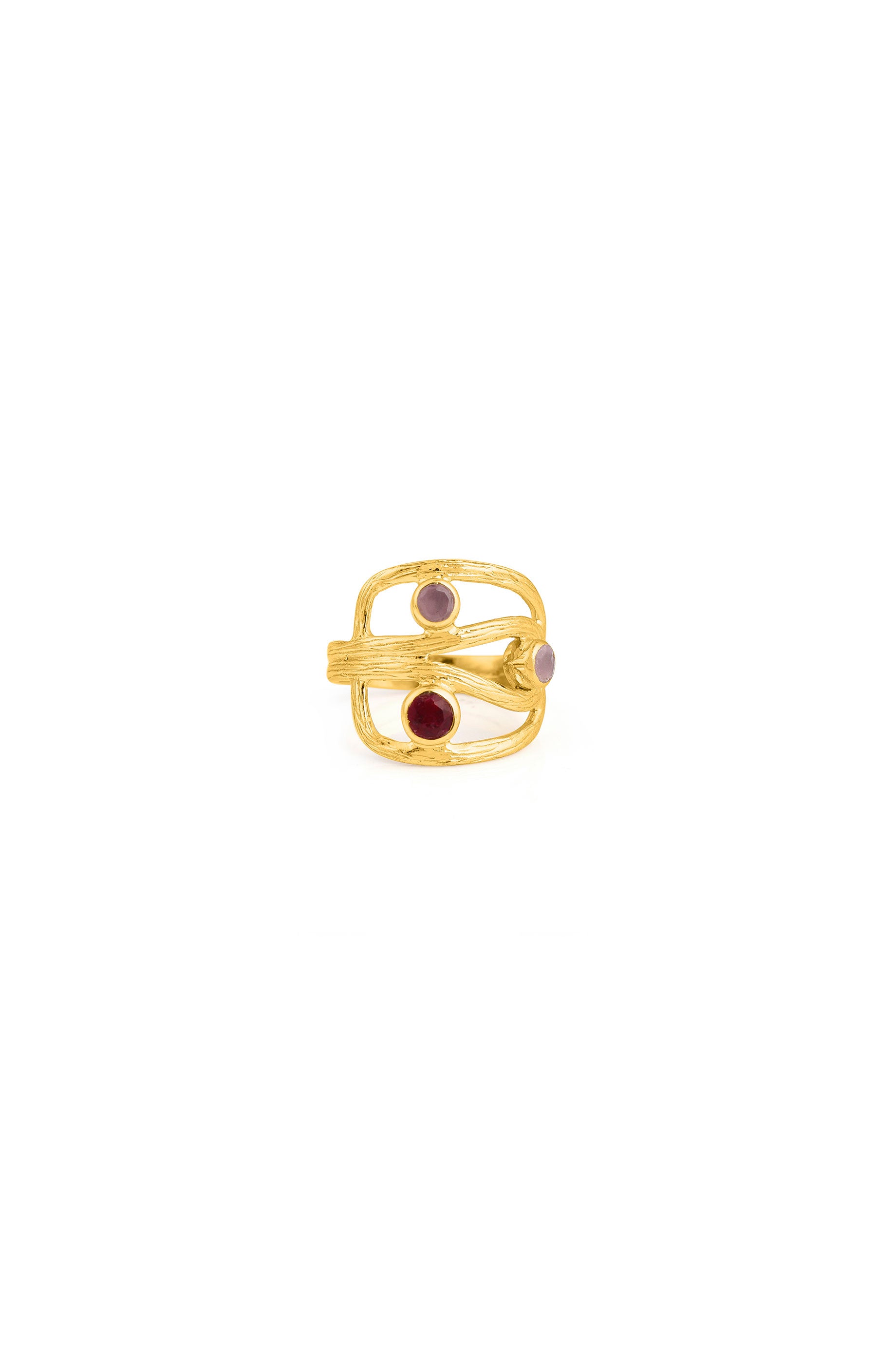 Husk Clara Ring - 14K Gold Plated Women's Jewelry for Everyday Wear & Special Occasions