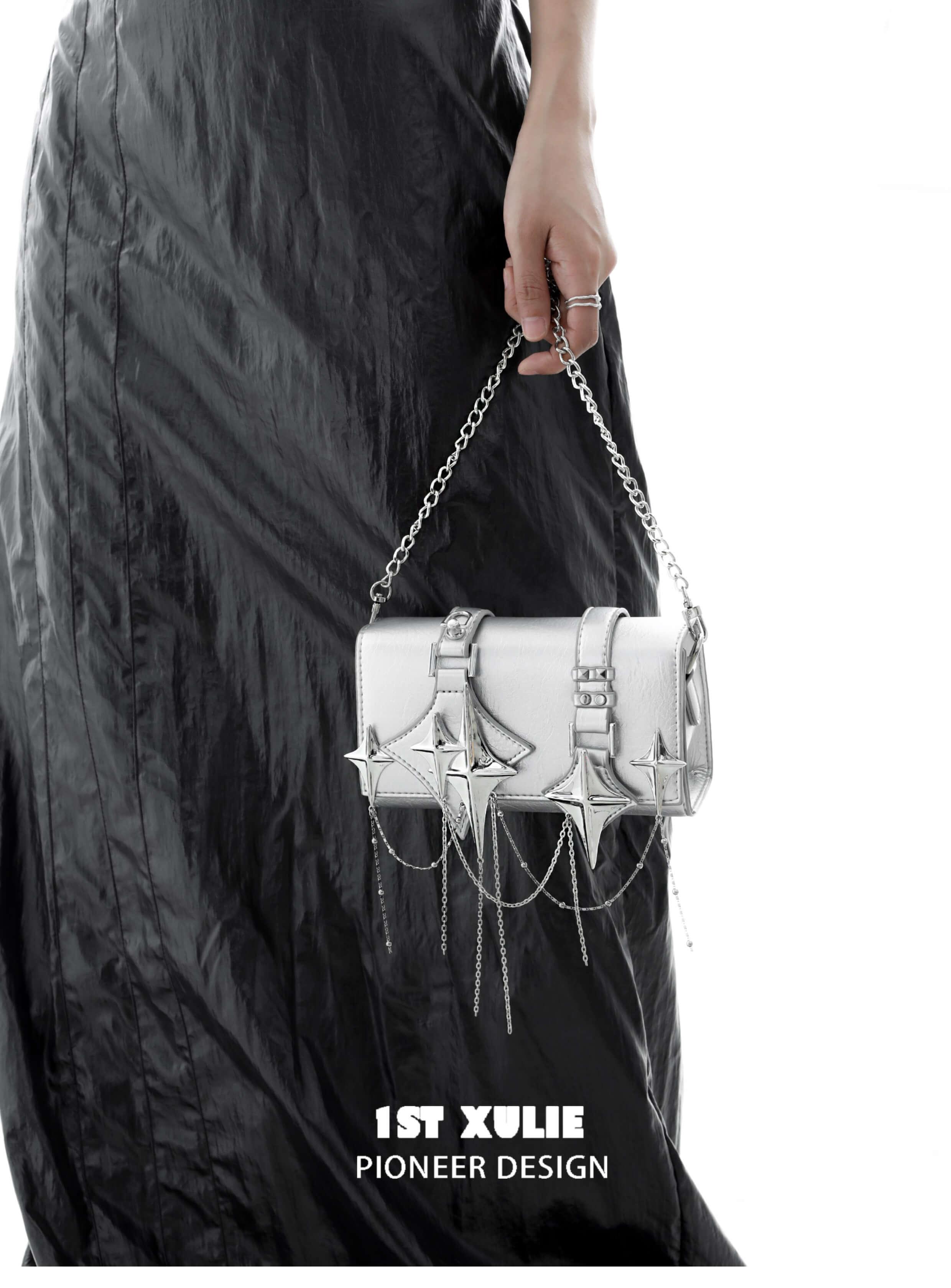 Star Trails Chain Handbag Satchel™ - Stylish Crossbody Purse for Women, Fashionable Shoulder Bag with Adjustable Strap, Perfect for Work, Travel and Evening Out