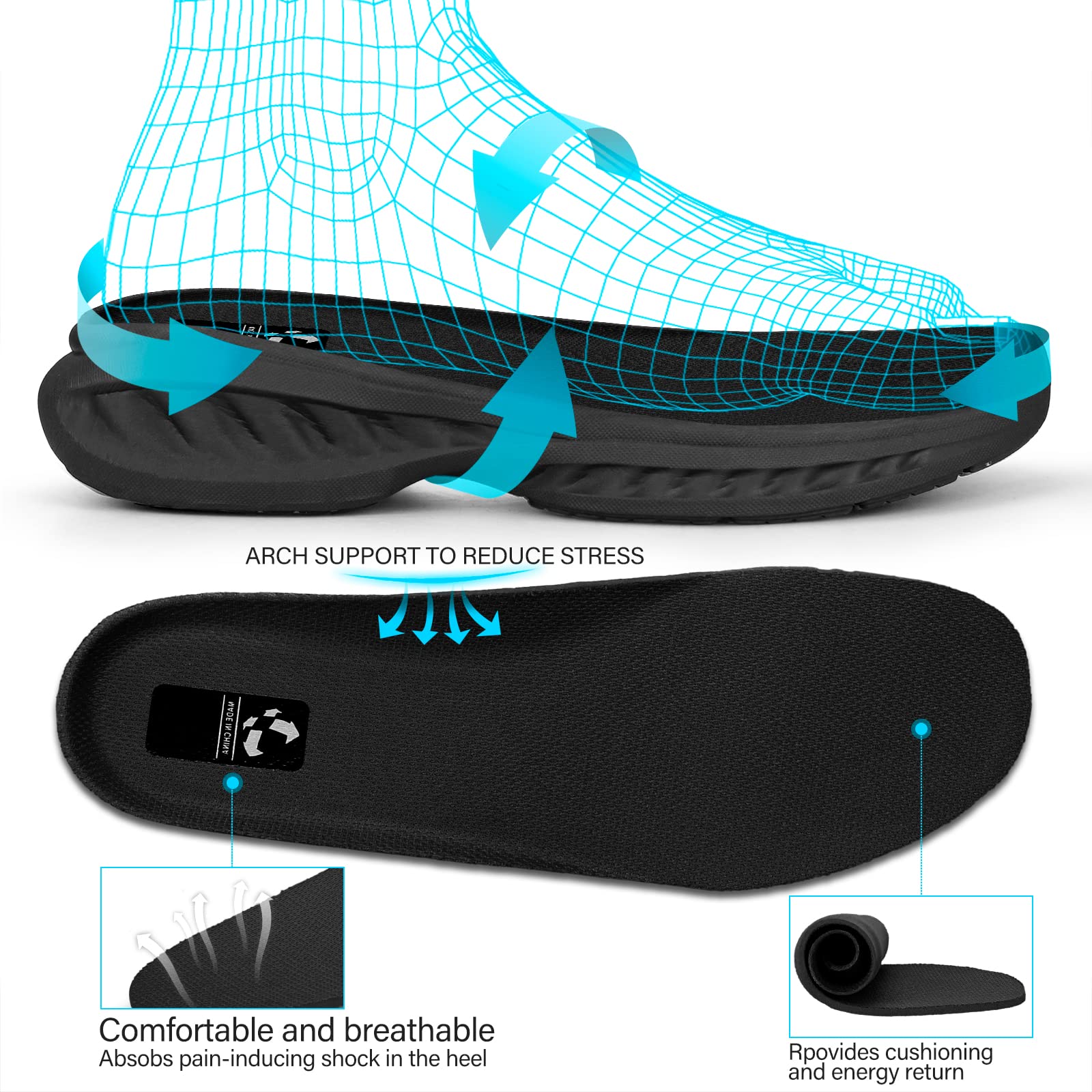 **Men's Slip-On Walking Shoes - Lightweight, Breathable & Non-Slip Running Sneakers for Gym, Tennis & Casual Wear | Perfect for Workouts, Travel & Everyday Comfort**