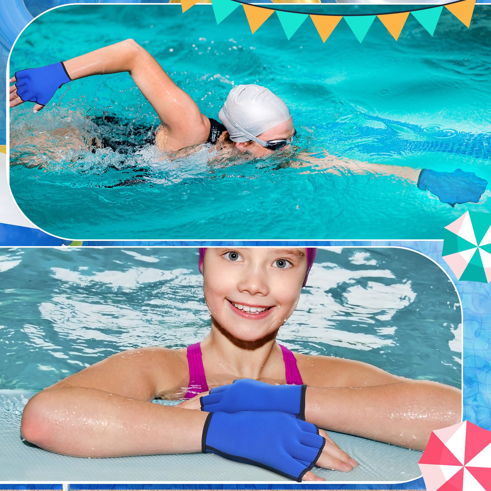 8-Piece Water Aerobics Set with Foam Dumbbells, Swim Belt, Pull Buoy, Kickboard & Water Gloves - Aquatic Fitness Equipment for Weight Loss, Pool Workouts & Water Therapy | Perfect for Swimming, Hydrotherapy & Senior Exercise
