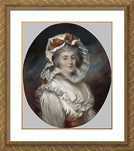Gold Ornate Wood Frame with Double Matting