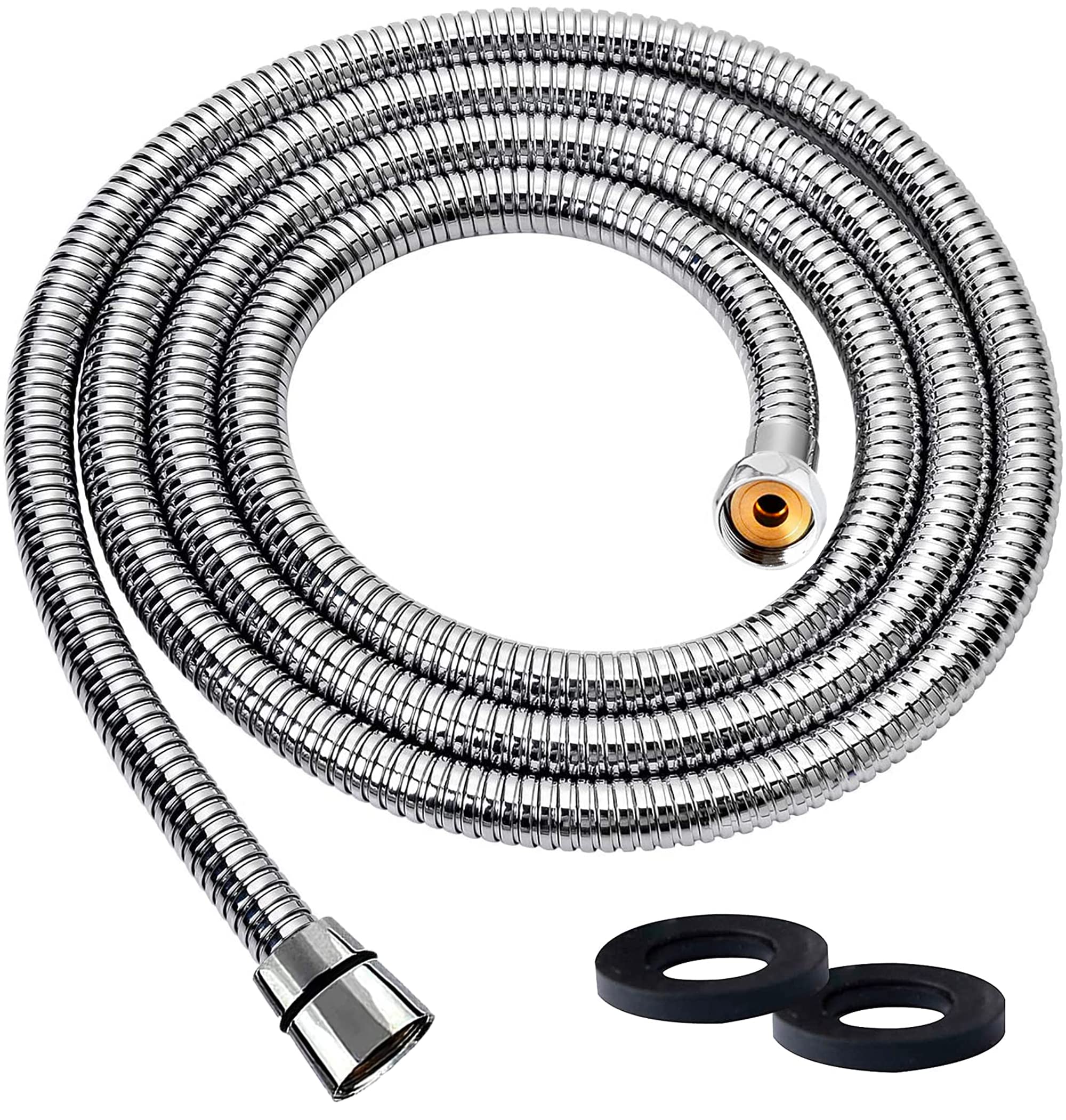 Premium 1.75m Stainless Steel Shower Hose - Anti-Kink & Leakproof for Bathroom Upgrade