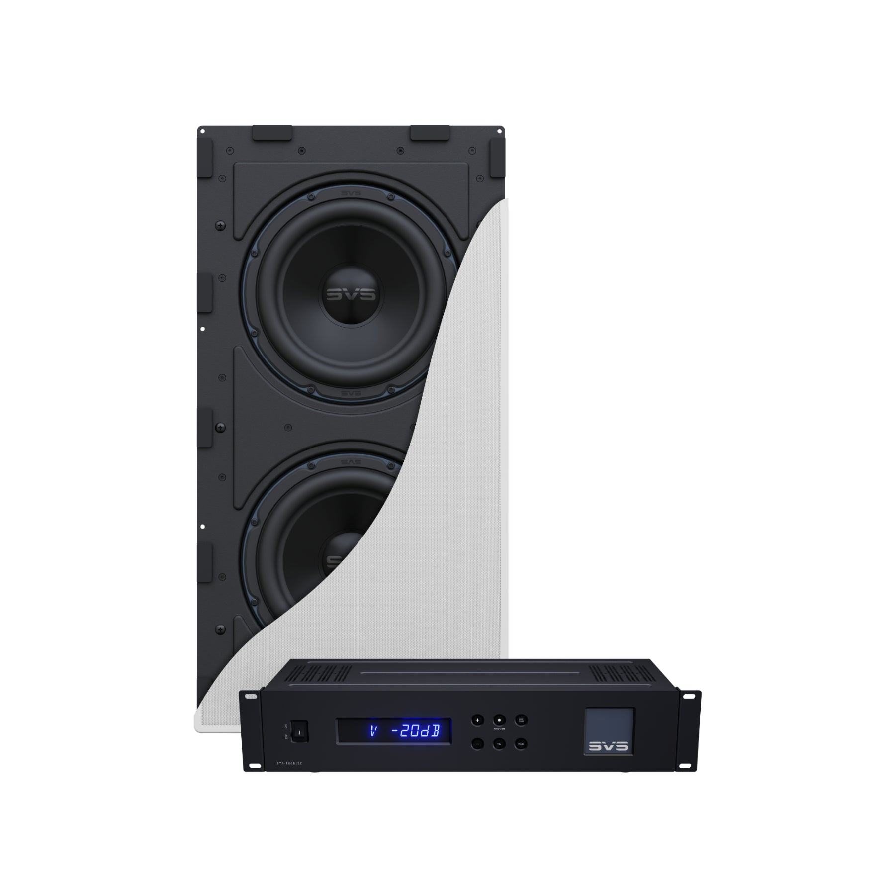 SVS 3000 In-Wall Subwoofer - High Performance Home Theater Audio System for Immersive Movie & Music Experience