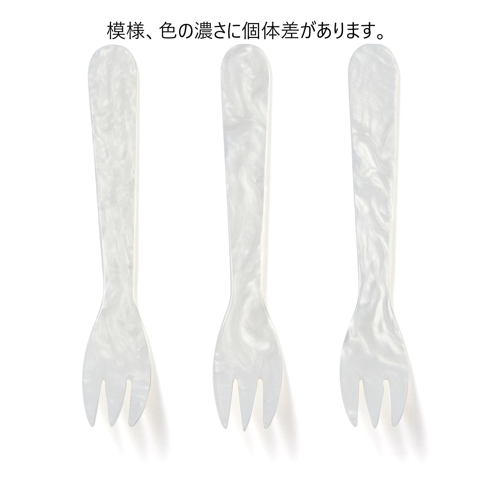 Elegant White Marble Dessert Forks - Set of 6 Stainless Steel Cake Forks for Parties, Weddings & Fine Dining - Perfect for Dessert Tables, Afternoon Tea & Special Occasions