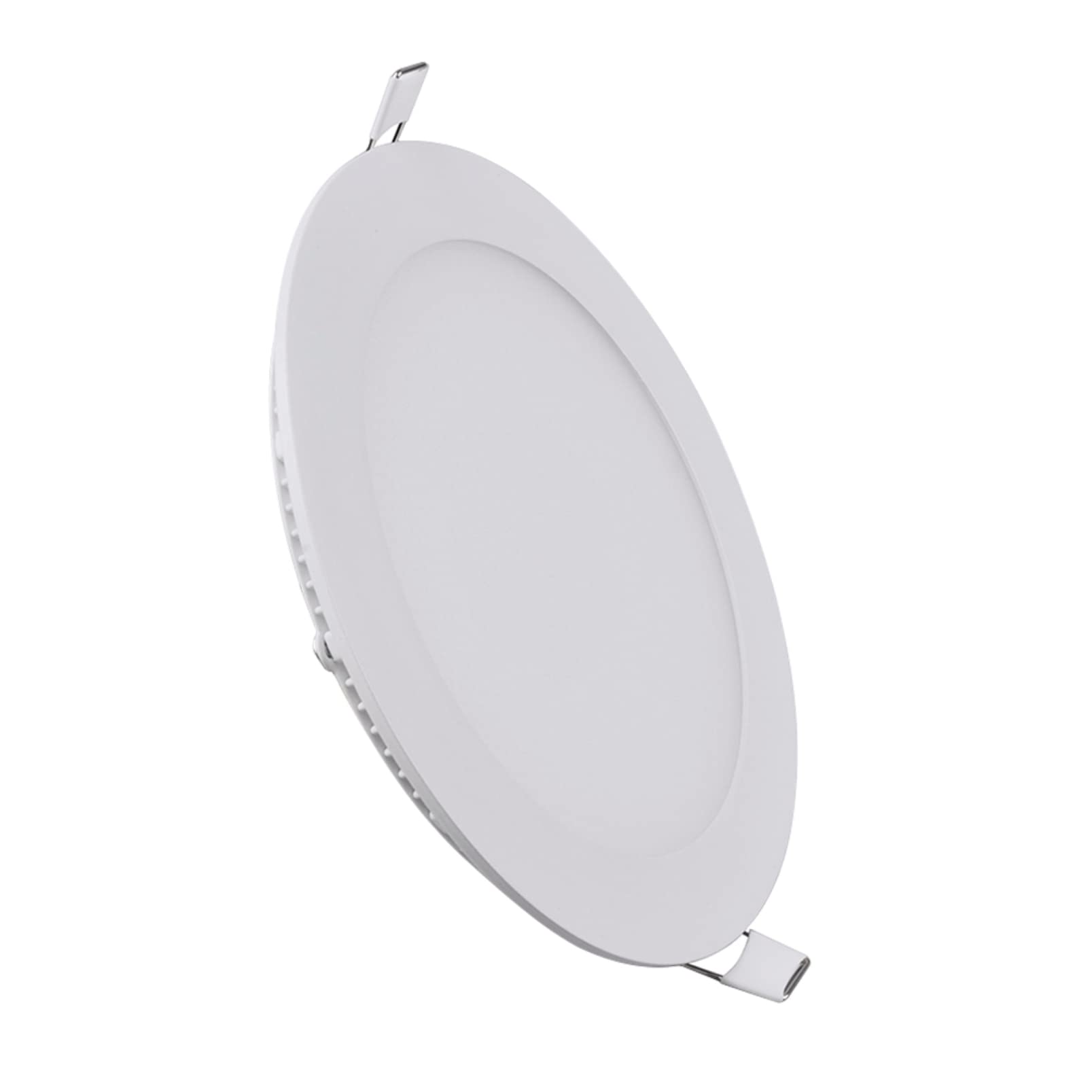 8 Pack 12W LED Flat Panel Round Recessed Downlights - 720 Lumens, 6500K Cool White, Flush Mount Ceiling Lights - Energy Efficient LED Panel Lights for Bathroom, Kitchen, Living Room & Office - AC85-265V Wide Voltage