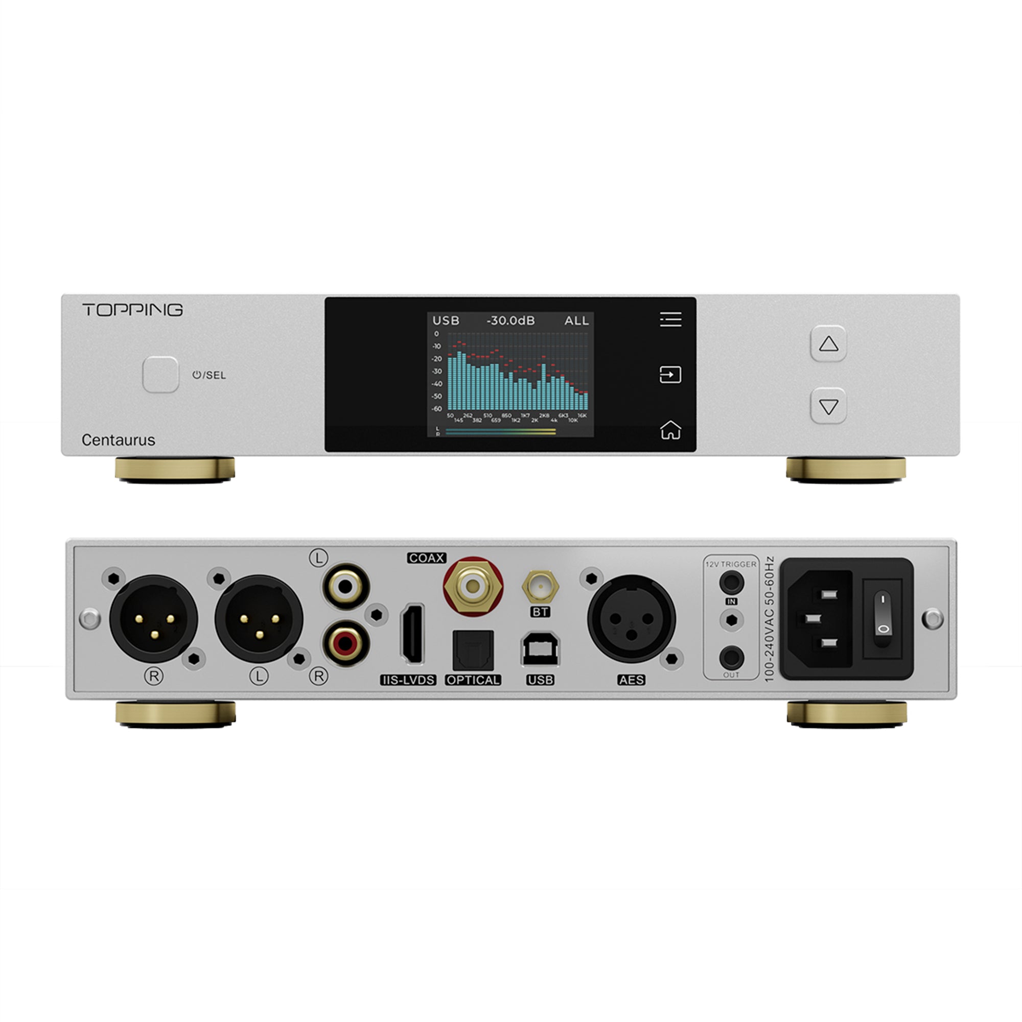 Topping Centaurus R2R Desktop DAC - High Resolution Audio Decoder for Audiophiles | Perfect for Home Studio, Hi-Fi Systems & Music Production