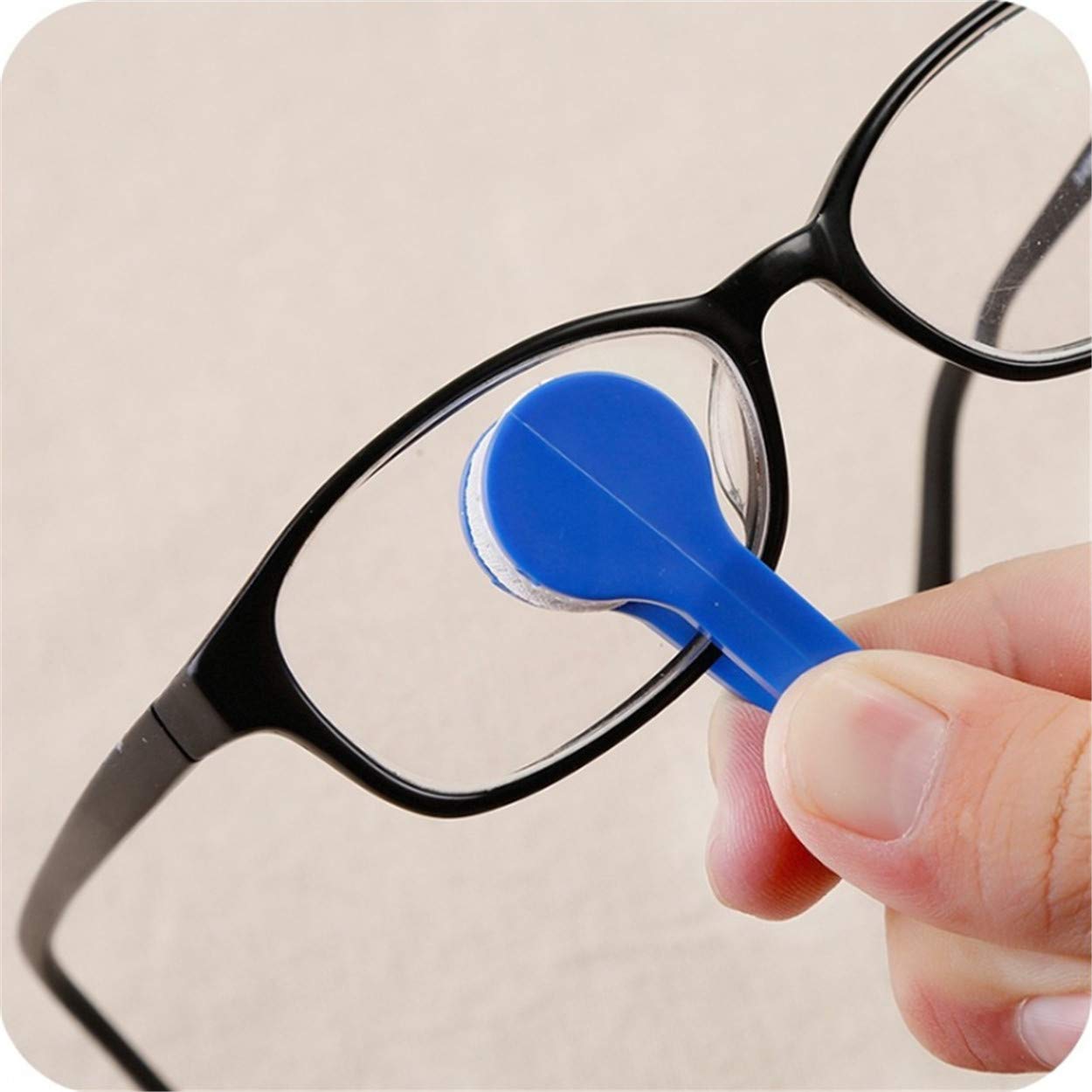 LERORO 12-Pack Microfiber Glasses Cleaner Kit with Soft Brush - for Eyeglasses & Sunglasses Care (Random Colors)