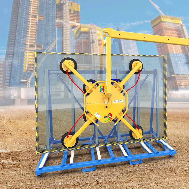 Aardwolf DC Powered Vacuum Lifter (Dual System) ARGL 500DS - Industrial Material Handling Equipment for Glass, Metal & Stone - Perfect for Construction Sites, Warehouses & Manufacturing Facilities