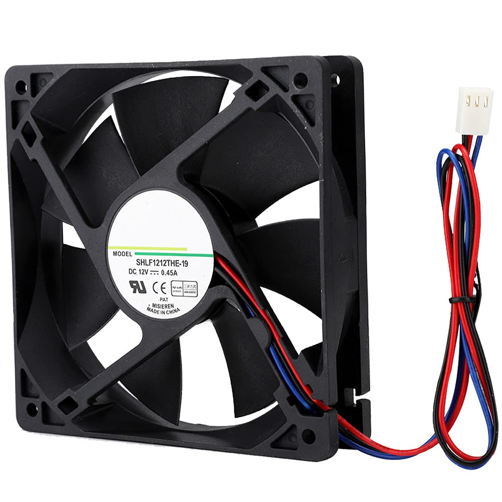 High-Performance DC Cooling Fan - Ultra Durable, Low Noise 3000 RPM PC Fan with Large Airflow for Computers, Mining Rigs & Servers - Perfect for Gaming PCs, Data Centers and Cryptocurrency Mining Operations