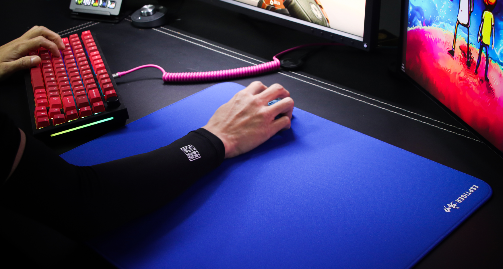 Esports Tiger 2024 Gaming Arm Sleeve - Compression Sleeve for PC & Console Gamers - Improve Performance & Reduce Fatigue - Perfect for Esports, Streaming & Long Gaming Sessions
