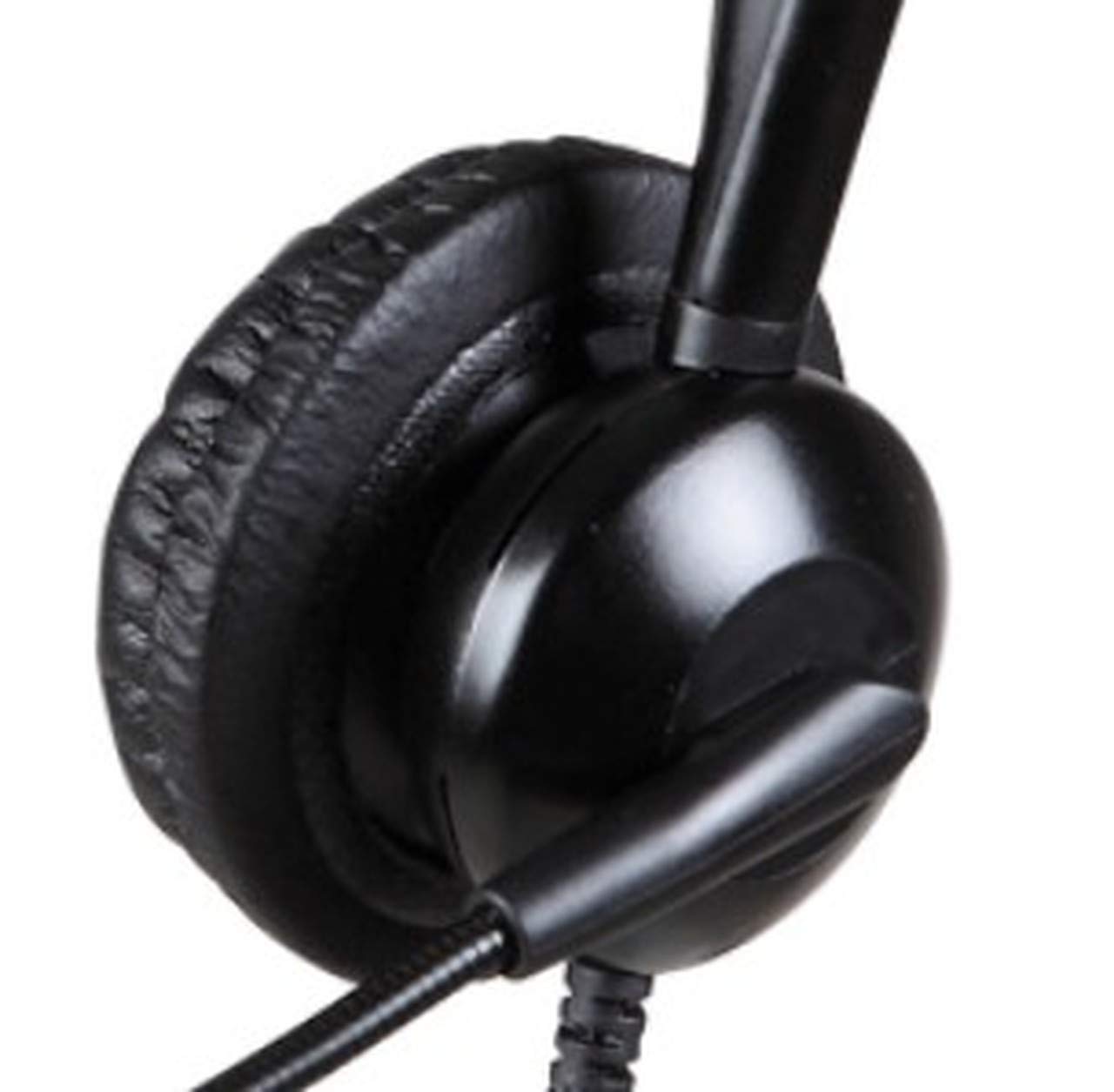 Single Ear Headset for Mitel 5324 5330 5340 5360 8520 8560 & 8600 Phones with FREE RJ9 Plantronics QD Cable (QD002) - Perfect for Office Calls & Customer Service