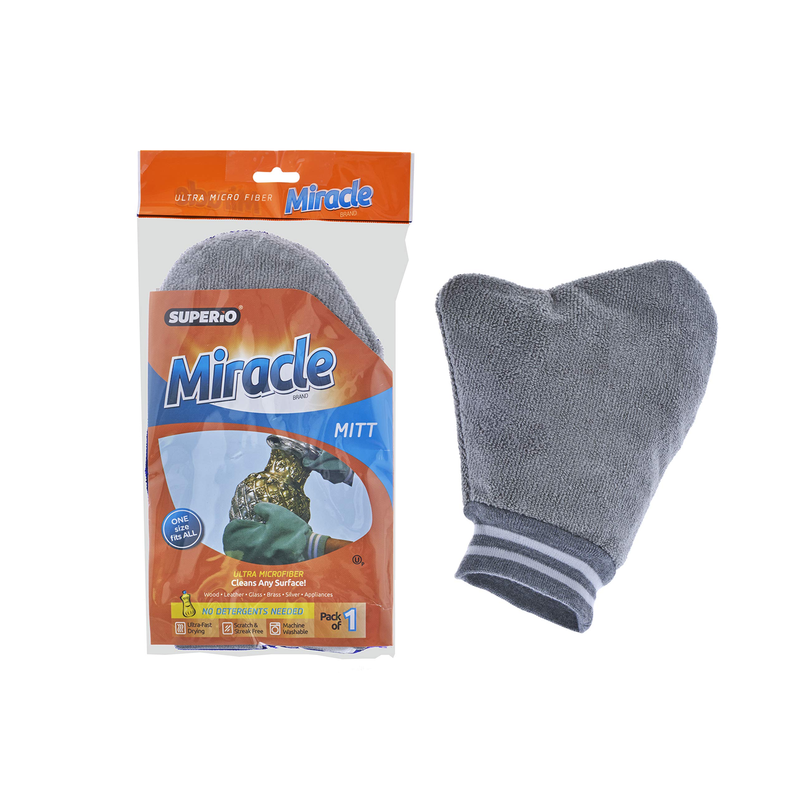 Superior Microfiber Cleaning Gloves - Reusable Dusting Mitt for Plants, Silver Polish, Car Detailing & Scratch-Free Cleaning | Washable for Indoor & Outdoor Use | Perfect for Housekeeping, Gardening & Auto Care