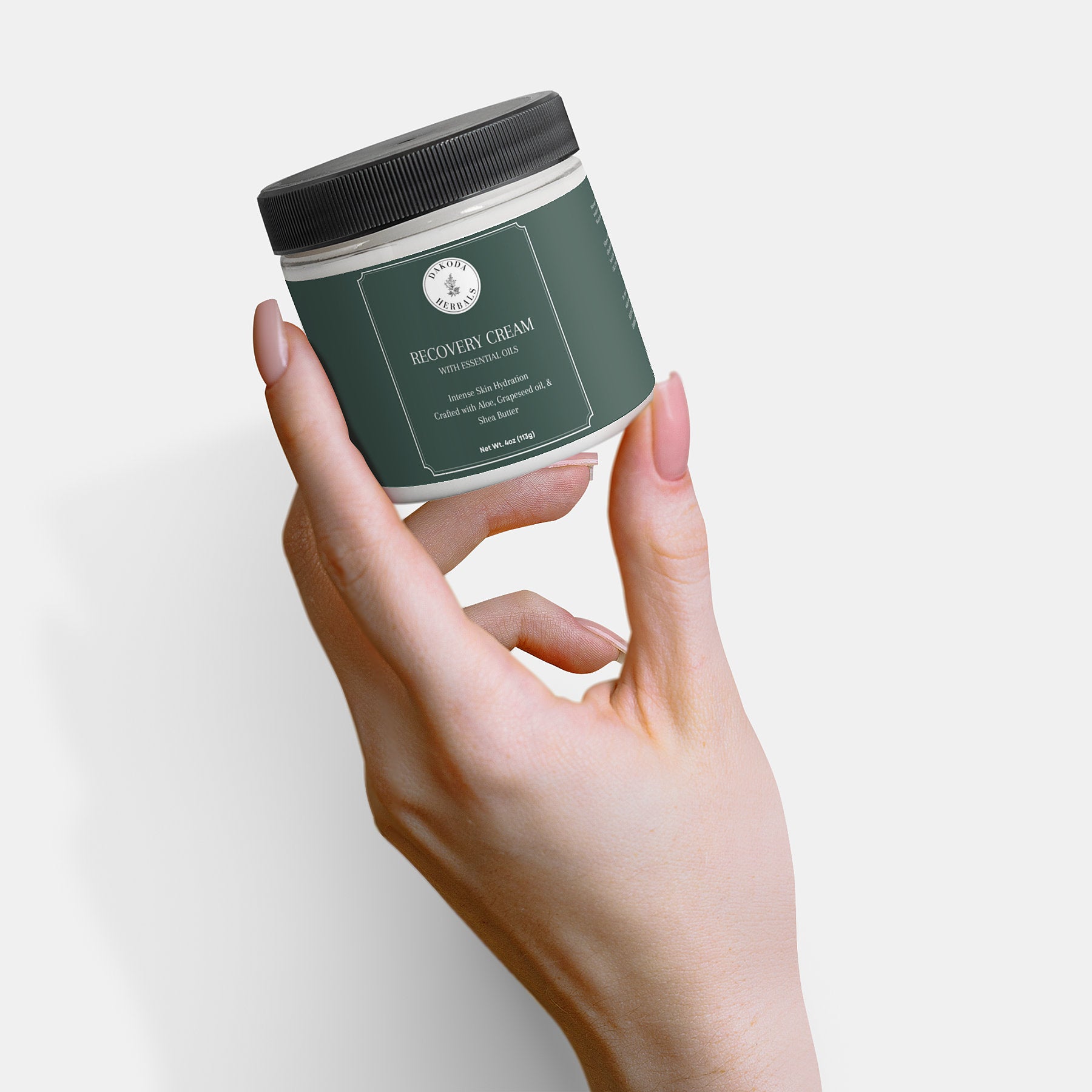 Organic Recovery Cream with Lavender & Tea Tree Essential Oils - Deep Hydration for Dry, Sensitive Skin - Perfect for Post-Workout, Sunburn & Winter Skin Care