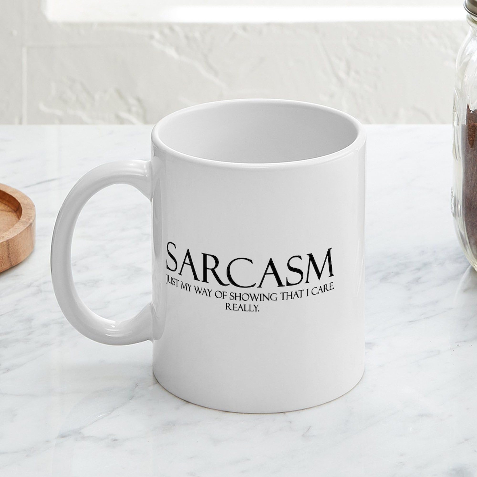 11 oz (325 ml) Ceramic Coffee Mug with Sarcastic Quote - Funny Sarcasm Gift for Office, Home & Coffee Lovers - Perfect for Morning Brew, Tea or Hot Chocolate