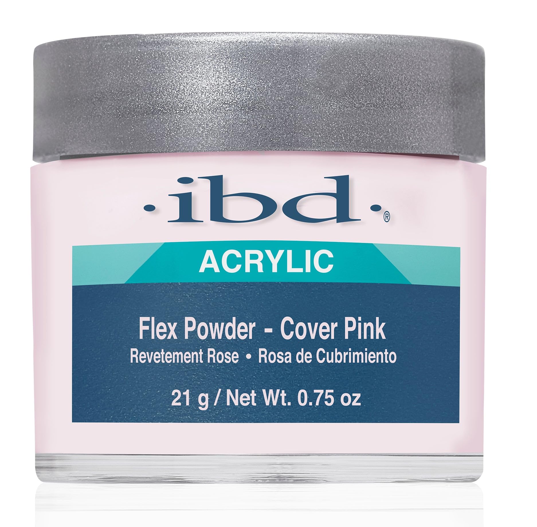 IBD Flex Cover Powder - Pink (0.75 oz) - Professional Nail Extension & Repair Powder for Strong, Natural-Looking Nails - Perfect for Salon & Home Manicures