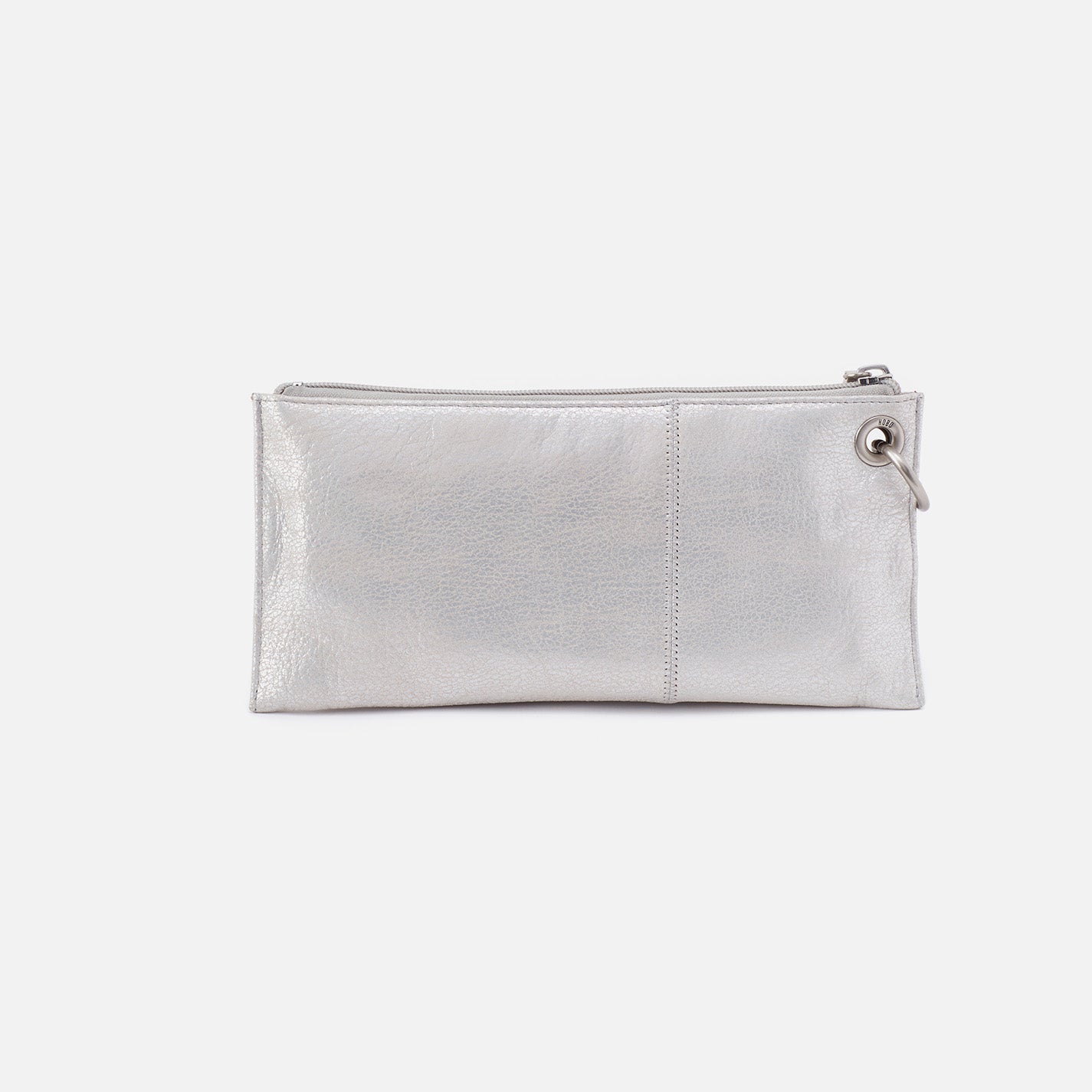 Vida Metallic Leather Wristlet - Silver | Stylish Women's Wallet for Everyday Use, Parties & Travel