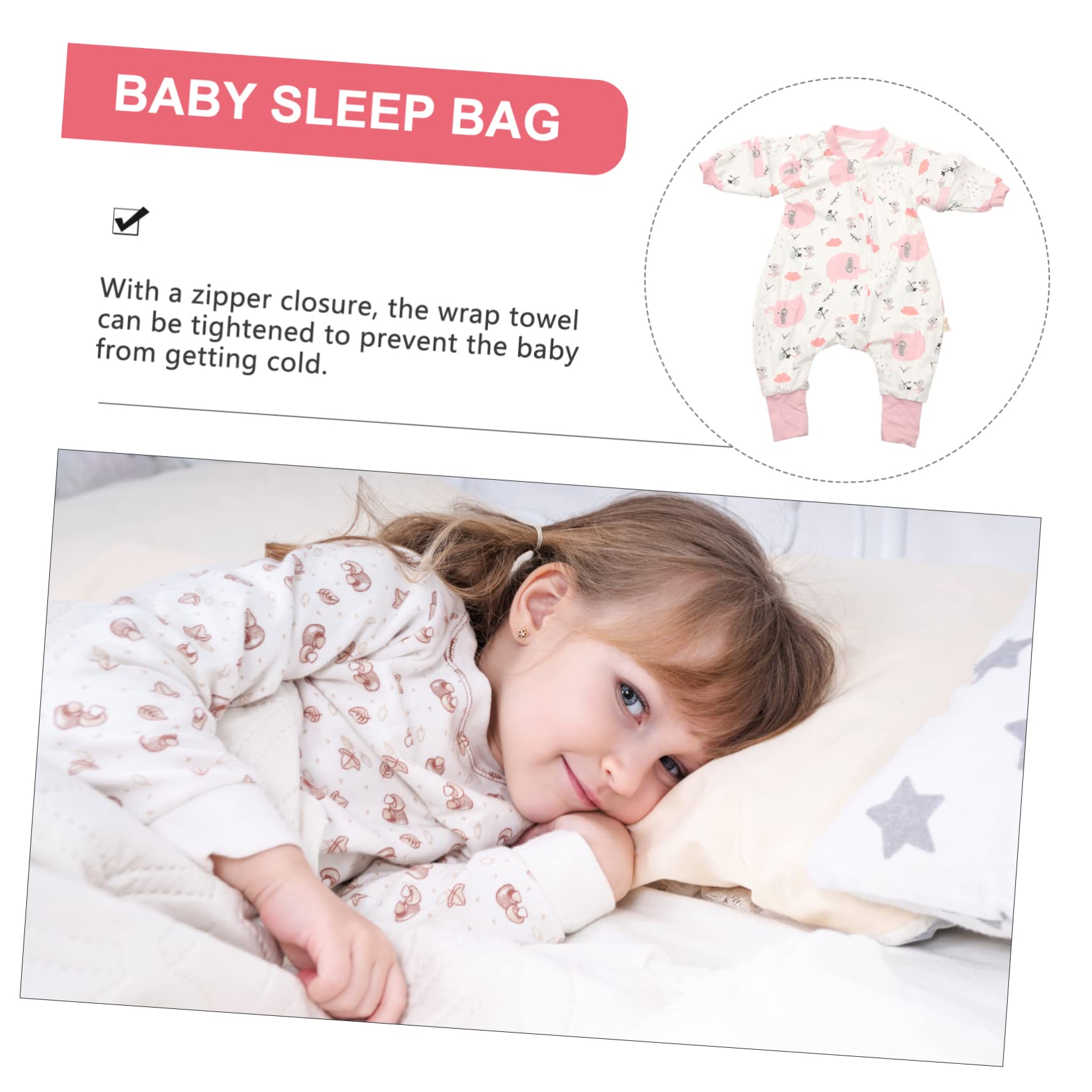 Alasum 4-Pack Thickened Baby Sleeping Bags - Soft Cotton Infant Swaddle Blanket for Newborns & Toddlers - Perfect for Nursery, Daycare, Travel & Outdoor Adventures