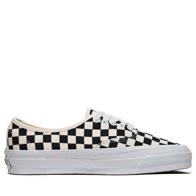 Vans Authentic Reissue 44 Checkerboard Black/Off White Sneakers - Classic Skate Shoes for Men & Women | Perfect for Casual Wear, Street Style & Skateboarding