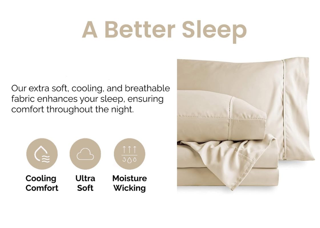 600 Thread Count Percale Cotton Sheets Full Size - Ultra Soft & Breathable Bed Sheet Set with Deep Pockets | Perfect for Hot Sleepers & Luxury Bedding (Fits Mattress Up to 16