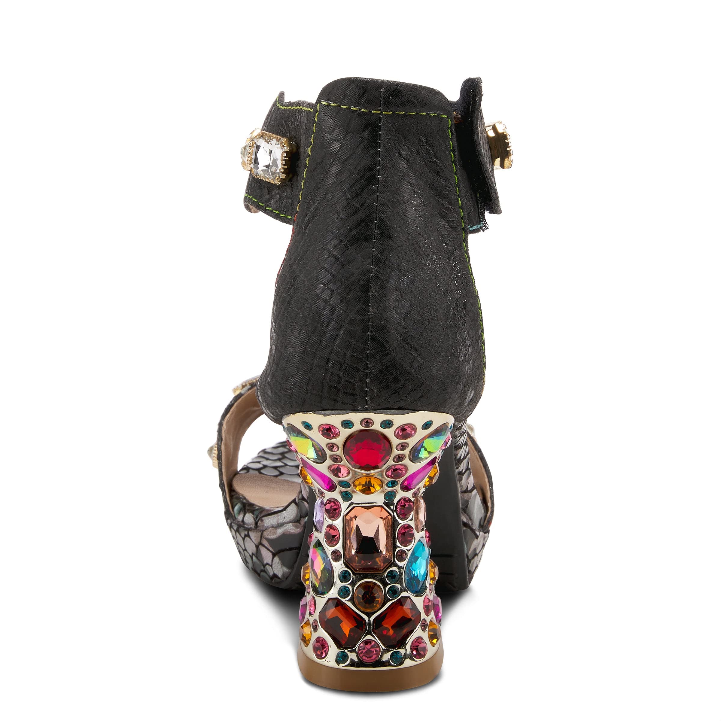 L'Artiste by Spring Step Women's Jewel Sandals - Comfortable Boho Chic Leather Sandals for Summer, Beach & Casual Outings