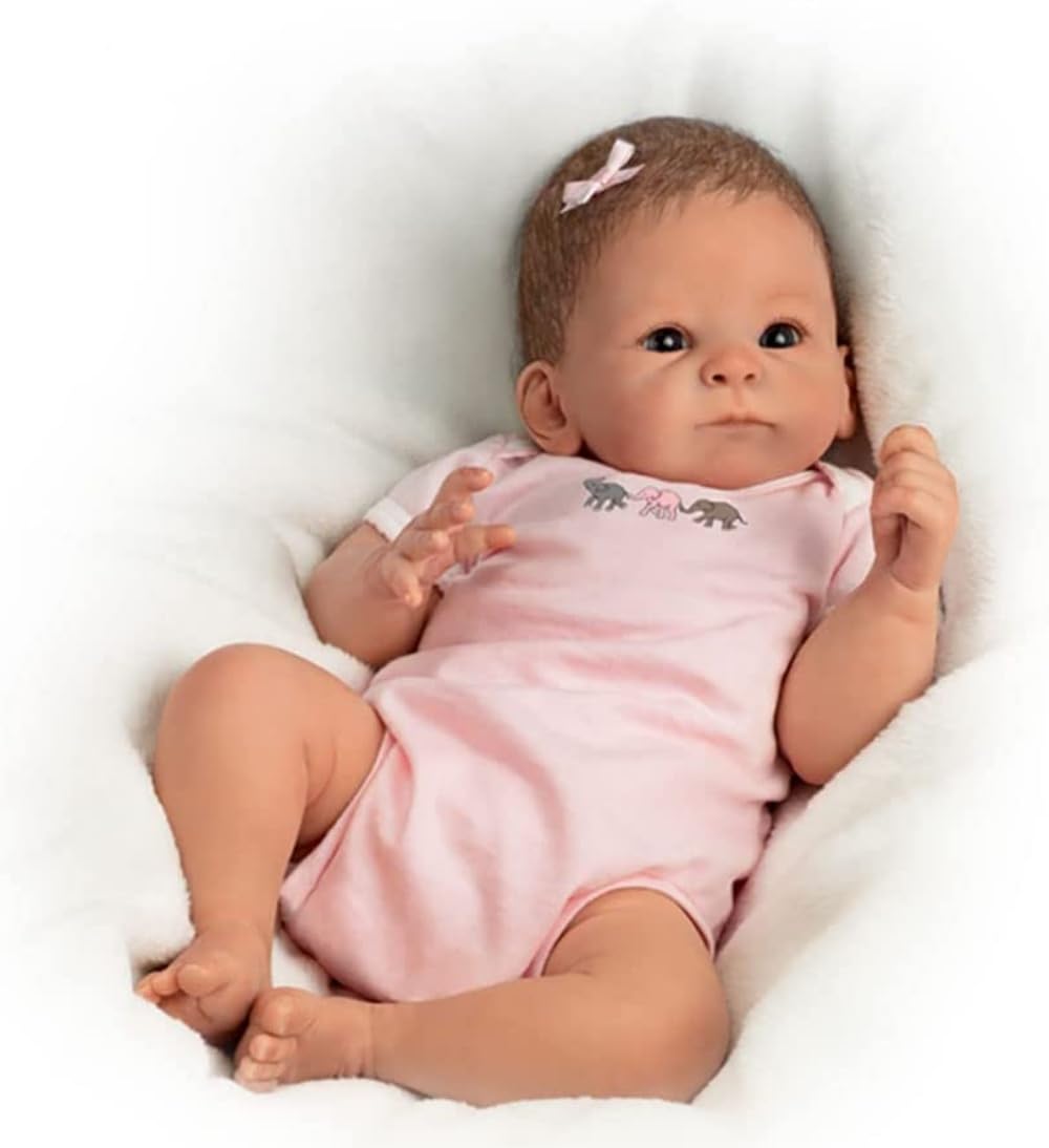 The Ashton-Drake Galleries Realistic Baby Doll - Little Peanut Lifelike Reborn Doll for Collectors & Gift Giving | Nursery Decor, Photography Prop, Baby Shower Present