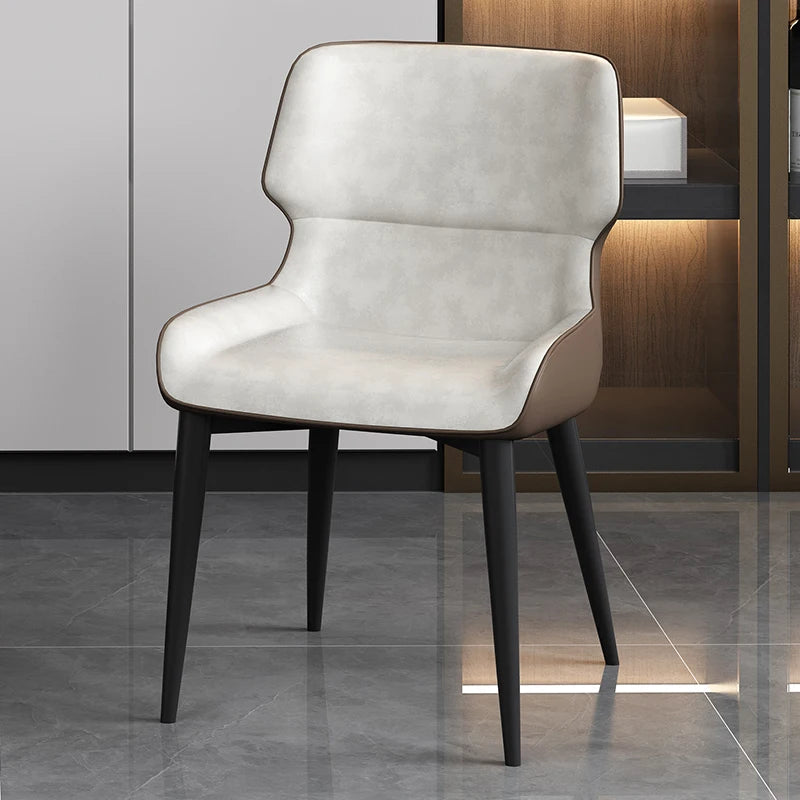 Premium Genuine Leather Dining Chair - Ergonomic Design for Ultimate Comfort - Perfect for Home, Restaurant & Office Use