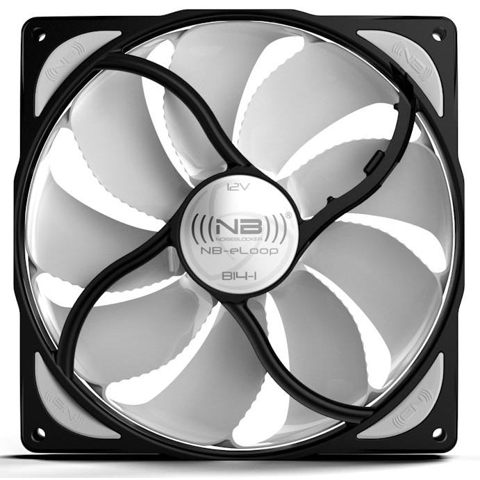 B14 Bionic Loop Low Speed Fan - 140x140x29mm Black Noise Blocker for PC Cooling | Quiet Computer Case Fan for Gaming Rigs & Office Workstations