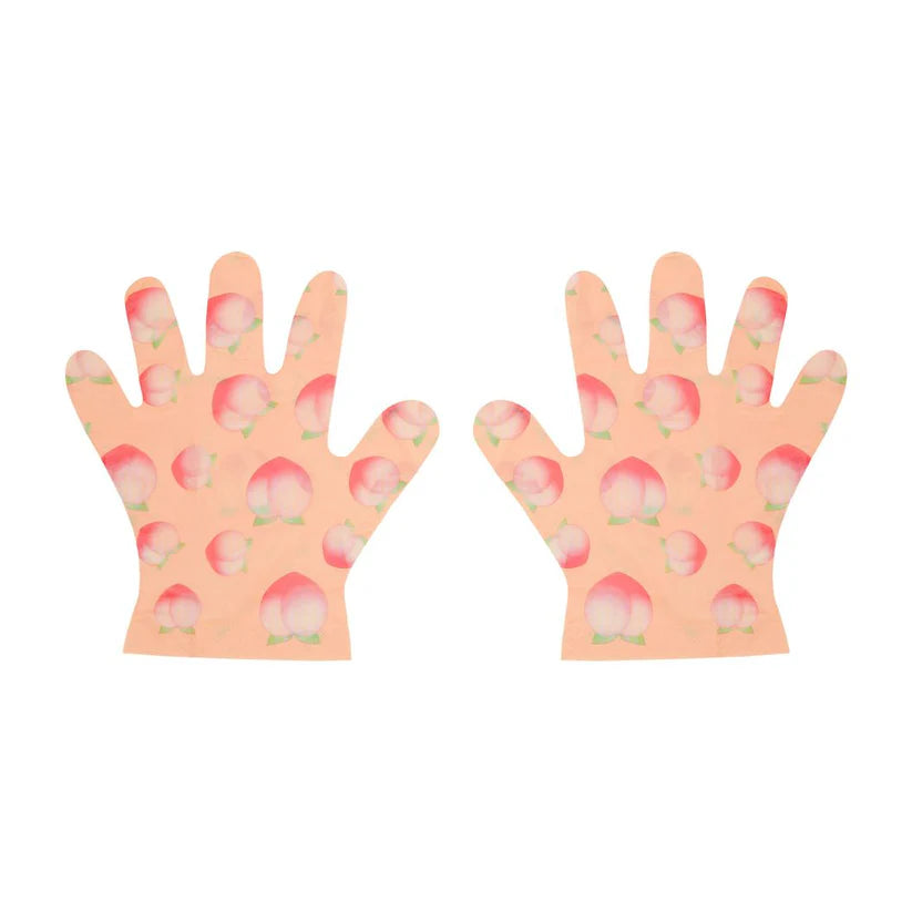 Holler & Glow You Wanna Peach of Me Refreshing Hand Mask - Hydrating & Exfoliating Peach Scented Hand Treatment for Soft Skin | Perfect for Spa Nights, Self-Care Routines & Dry Skin Relief