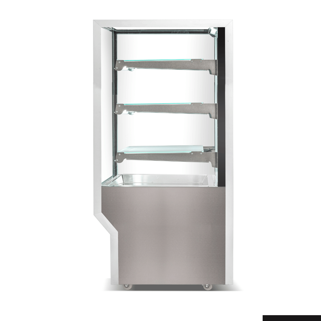 BonVue Complex Chilled Square Display Case C1510 3S - Premium Commercial Refrigerated Showcase for Bakeries, Delis & Retail Stores