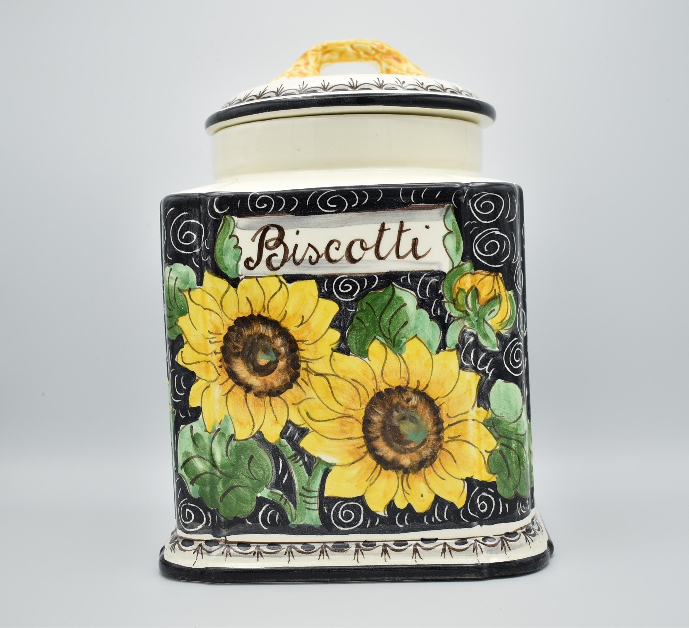 Ceramic Cookie Jar with Airtight Lid - Elegant Decorative Storage for Cookies, Candy & Treats - Perfect for Kitchen, Pantry & Gift Giving