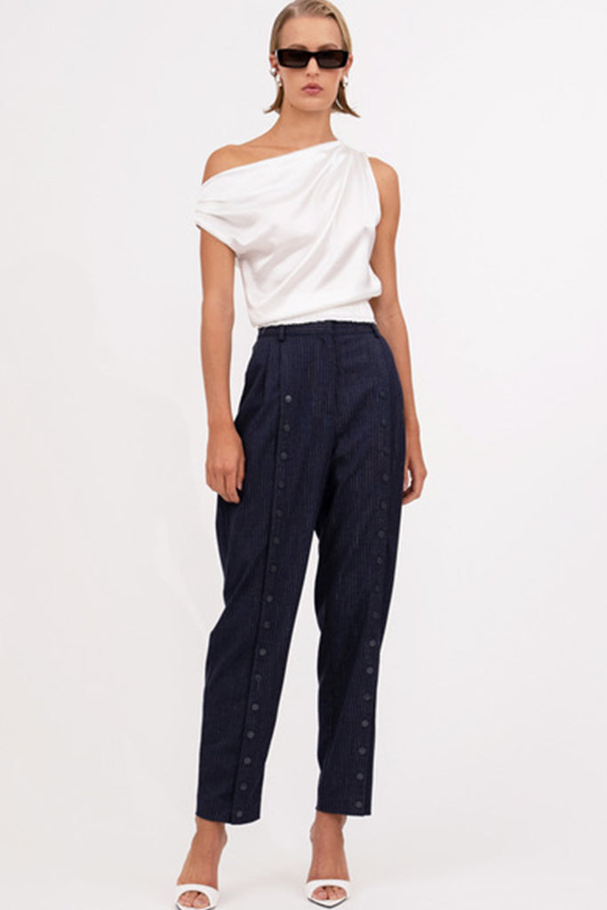 Nonchalant Alessia Pant Dusk - Stylish High-Waisted Casual Pants for Women | Perfect for Office, Travel & Everyday Wear