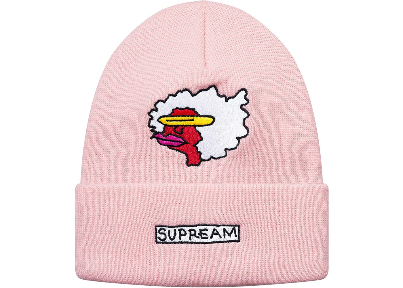 Supreme Gonz Ramm Beanie - Pale Pink Winter Skull Cap for Men & Women - Perfect for Cold Weather, Streetwear Fashion, and Urban Style