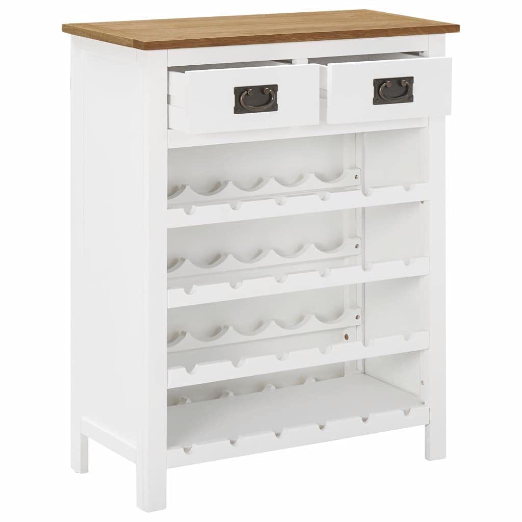 Premium Solid Oak Wood Wine Rack - 28.3