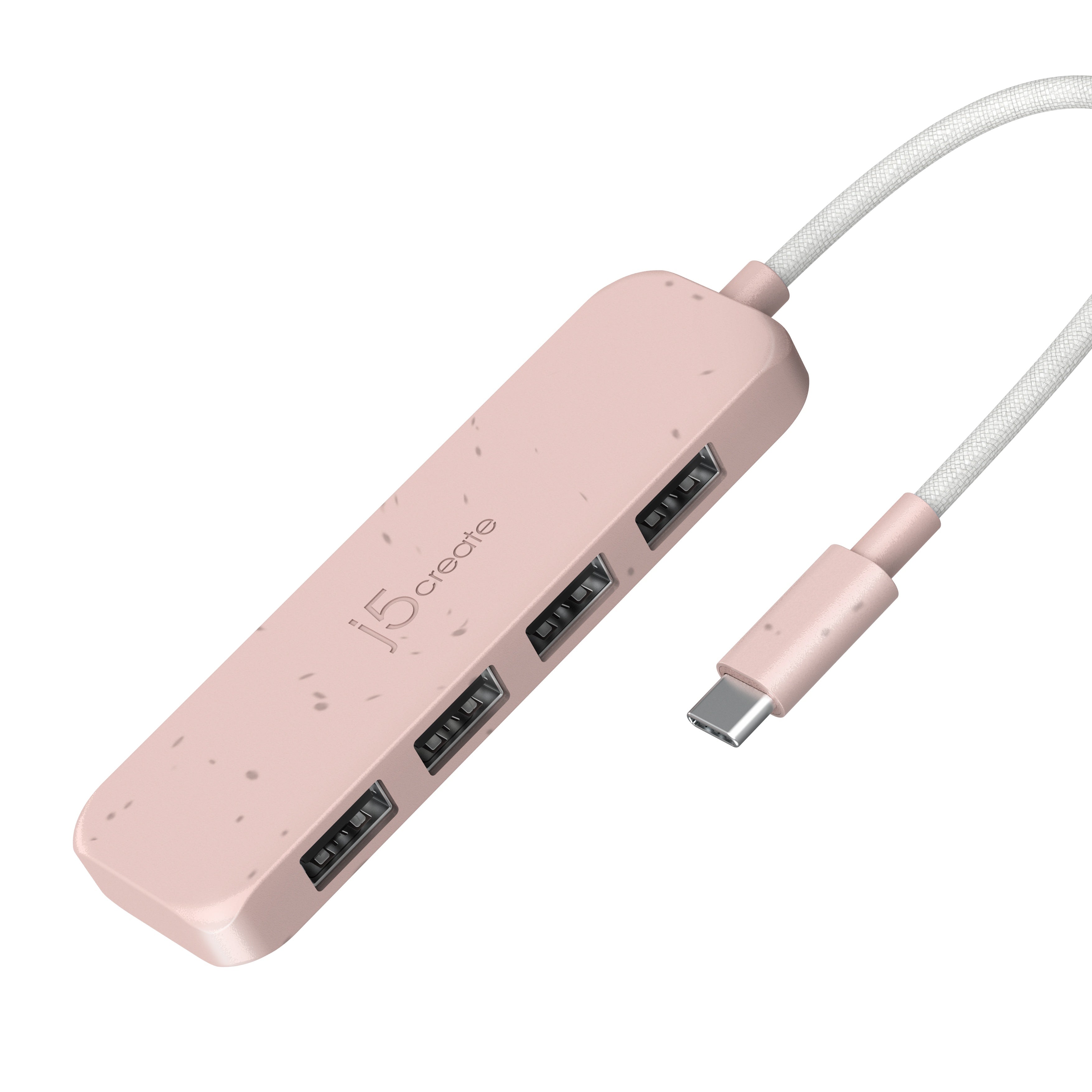 Eco-Friendly USB C to 4 Port USB 3.1 Gen 2 Hub - High Speed Data Transfer for Laptop, MacBook, PC - Perfect for Home Office, Gaming & Travel Accessories