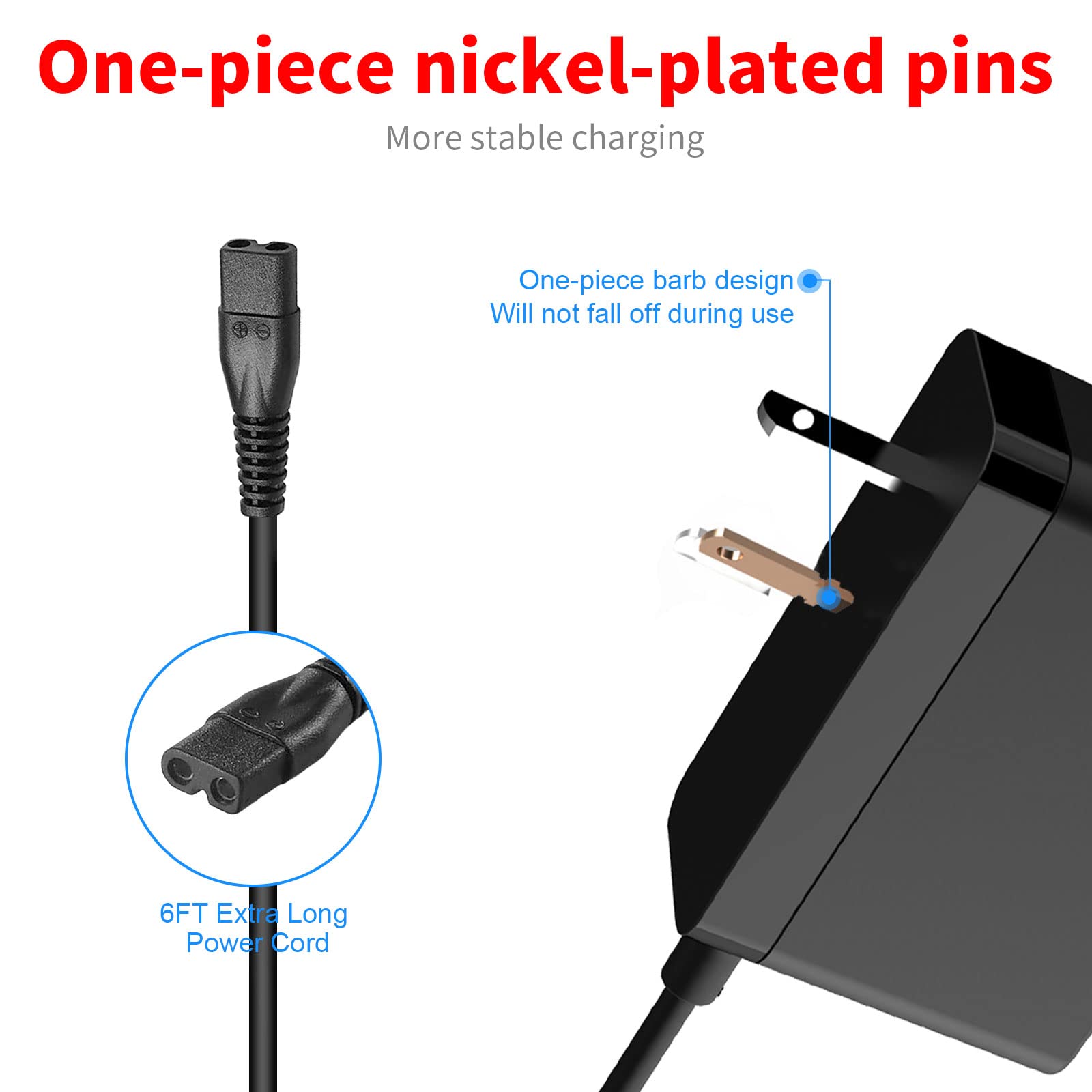 Original Bissell 3061 3190 3190A 31902 3191 3192 30921 3079 AC Power Adapter Replacement - Compatible with Bissell Featherweight Cordless Stick Vacuum Charger - Perfect for Home Cleaning & Quick Recharging