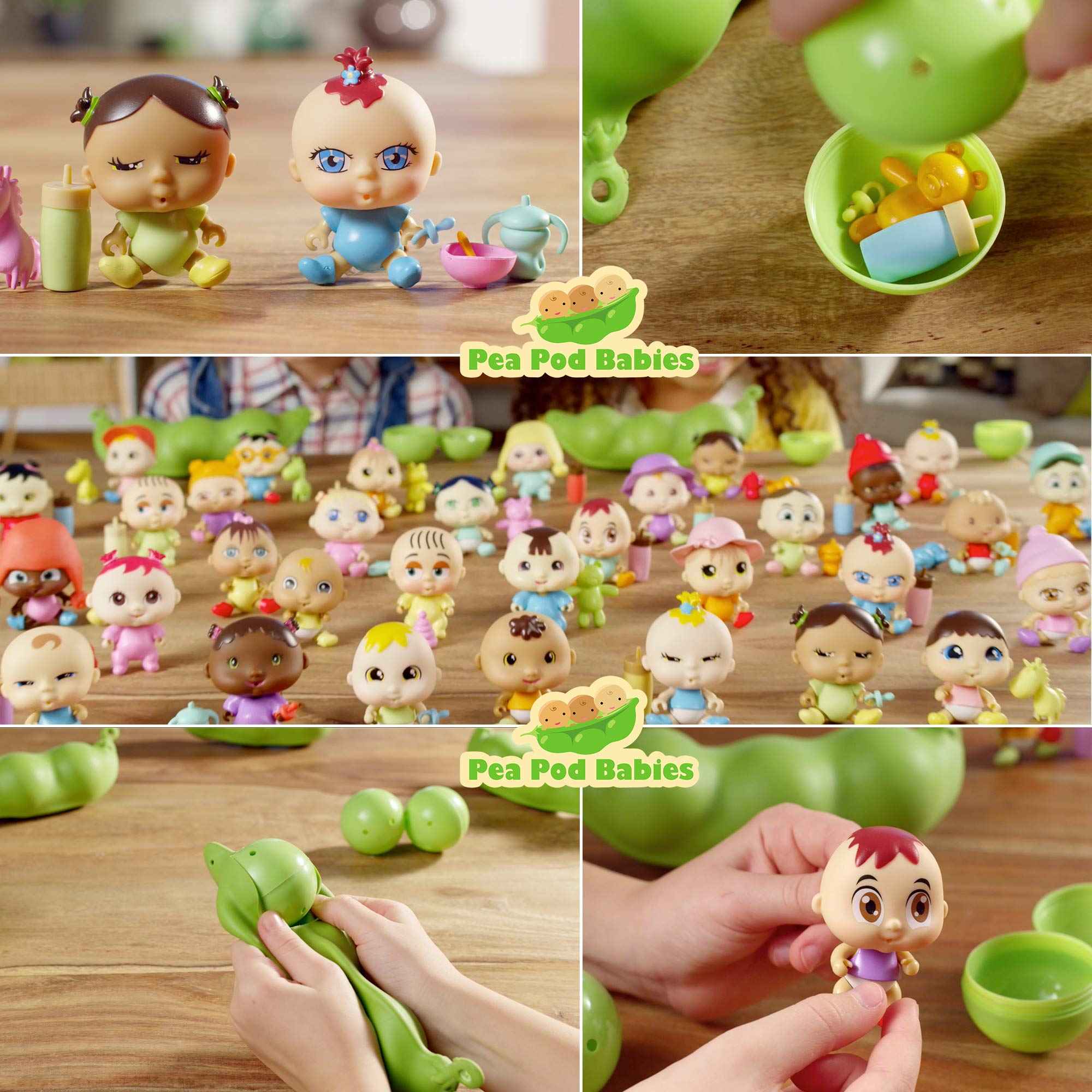 Nature Bound Pea Pod Babies Bundle - 12 Pack Collectible Mystery Surprise Toys with Mini Baby Dolls, Outfits & Accessories - Perfect for Kids Birthday Gifts & Party Favors - Beach Party Theme Doll Set for Pretend Play & Collecting
