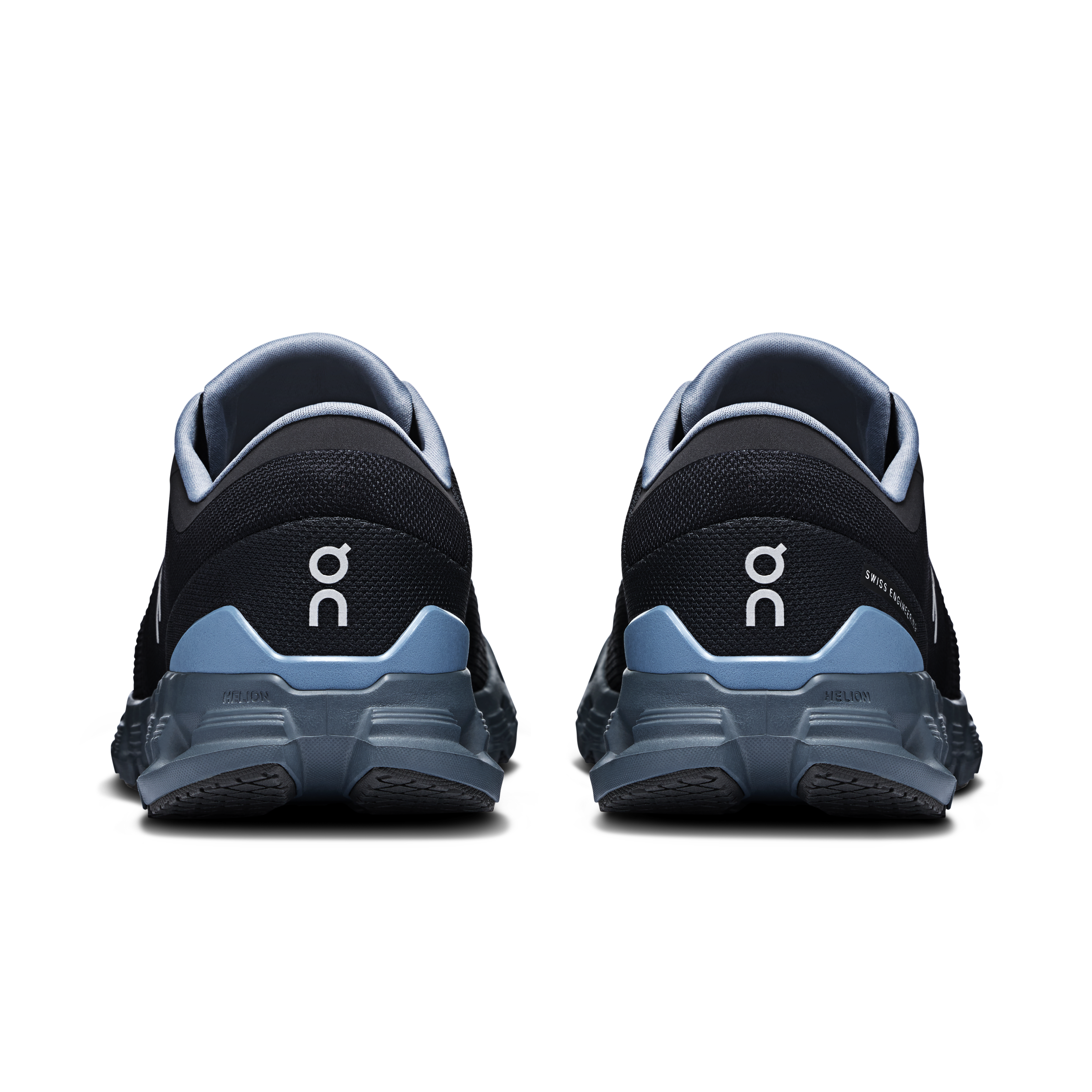On Running Men's Cloud X 4 Running Shoes - Lightweight & Breathable for Training & Gym Workouts - Black/Chambray Color - Perfect for Jogging, Fitness & Active Lifestyle