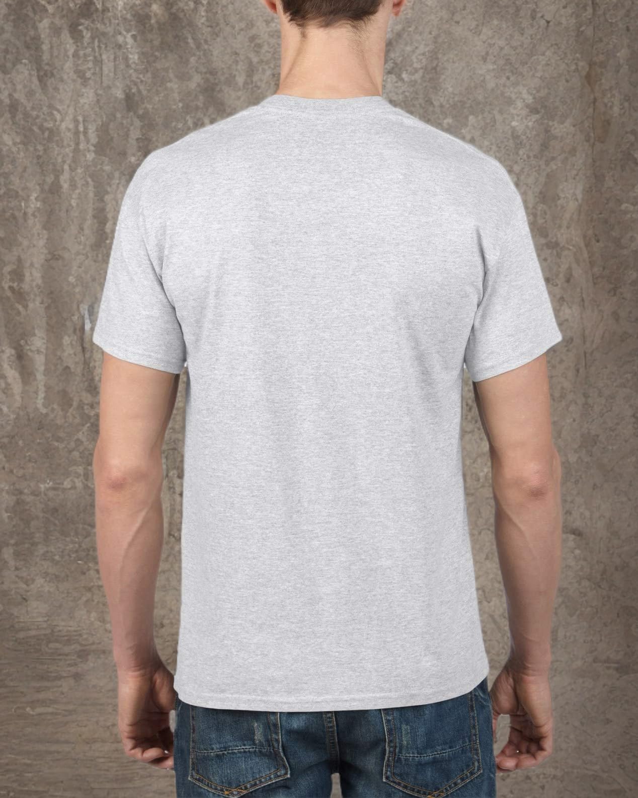Gildan Men's DryBlend Moisture Wicking 7/8 Inch Crew Neck T-Shirt - Breathable Quick-Dry Activewear for Gym, Running & Casual Wear