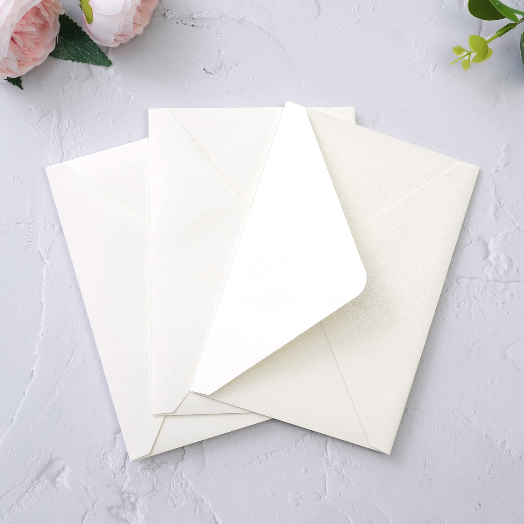 PONATIA 50 Pack A4 Envelopes, 4.25x6.12