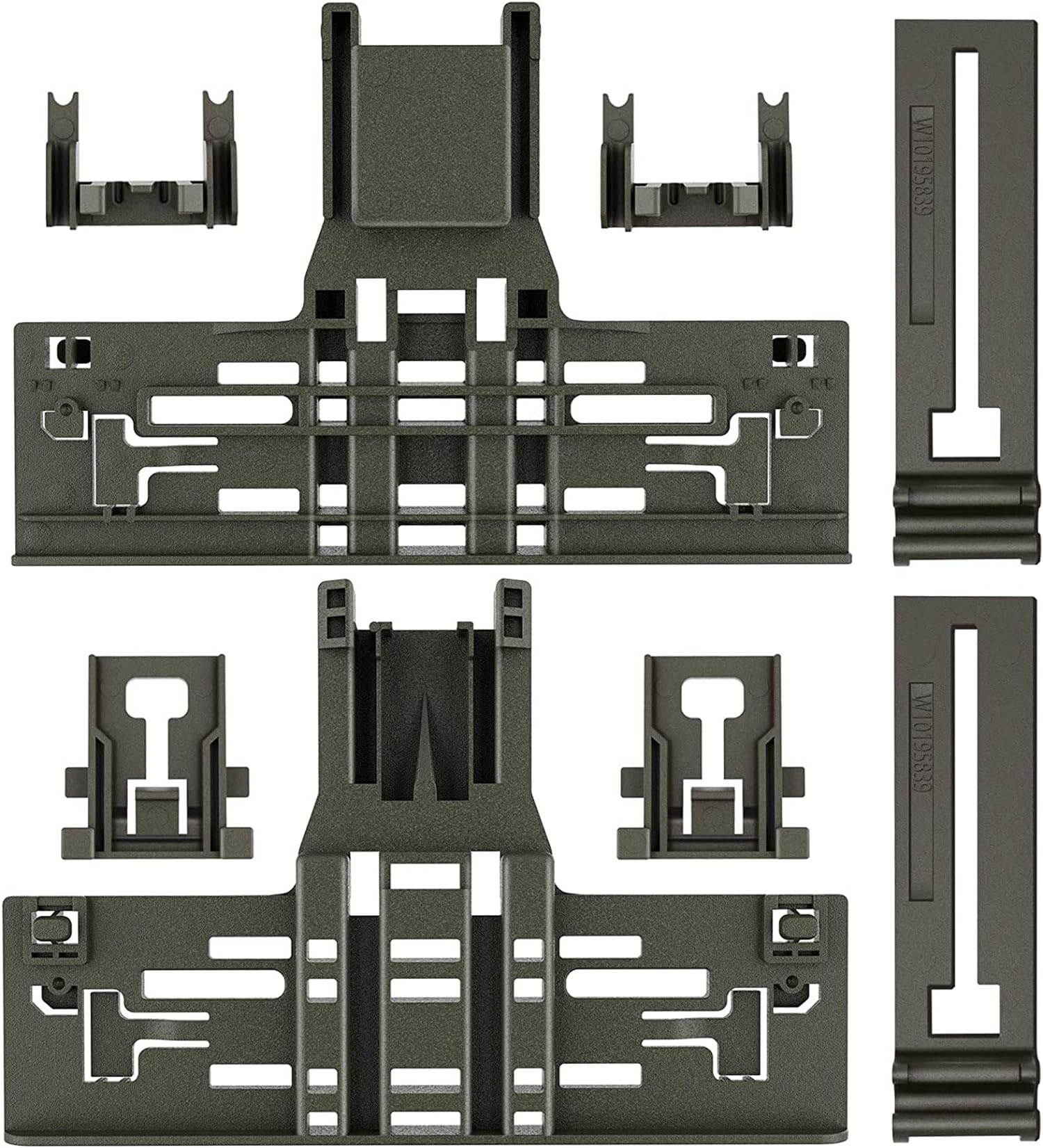 Upgraded Dishwasher Top Rack Adjuster Replacement Part - Compatible with KitchenAid W10546503, Whirlpool & Kenmore Dishwashers (KDTE334GPS0, KDTM354DSS4) - Fixes Loose or Broken Upper Rack for Smooth Dish Loading in Your Kitchen