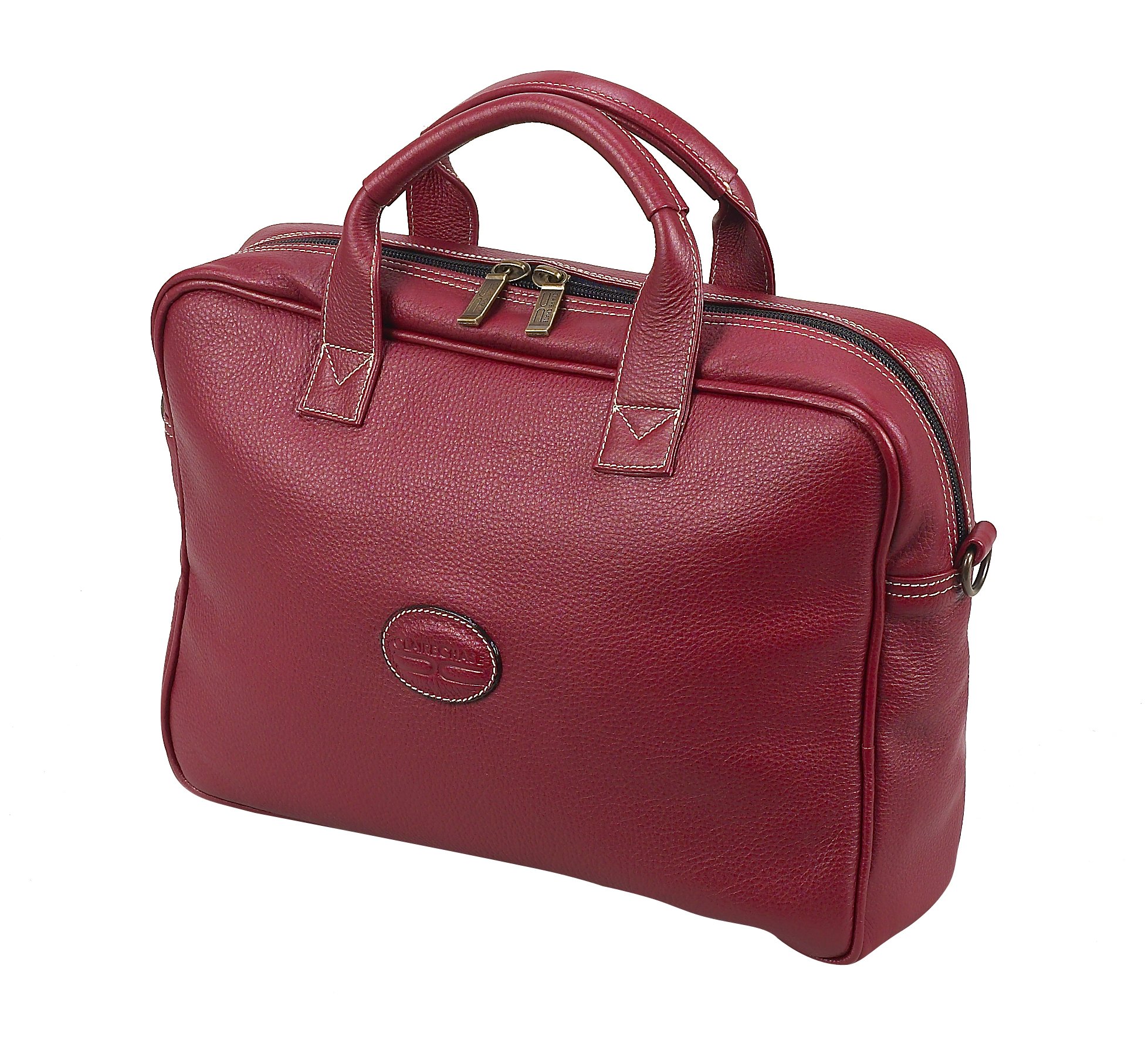 Claire Chase Small Business Laptop Case - Slim & Durable Red Laptop Sleeve for 13-15 Inch MacBook, Notebook - Perfect for Office, Travel & School Accessories