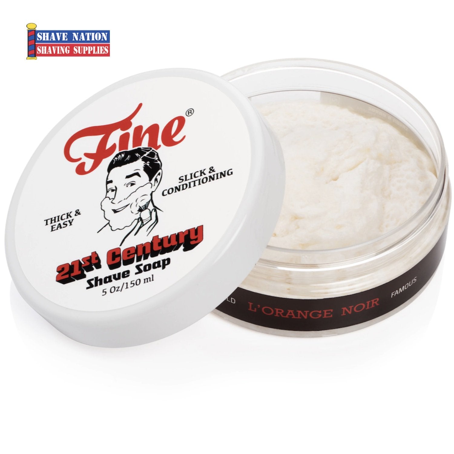 Premium Shaving Soap for Men - Classic Barbershop Formula with Natural Ingredients - Perfect for Wet Shaving, Grooming & Beard Care - Ideal Gift for Father's Day & Birthdays