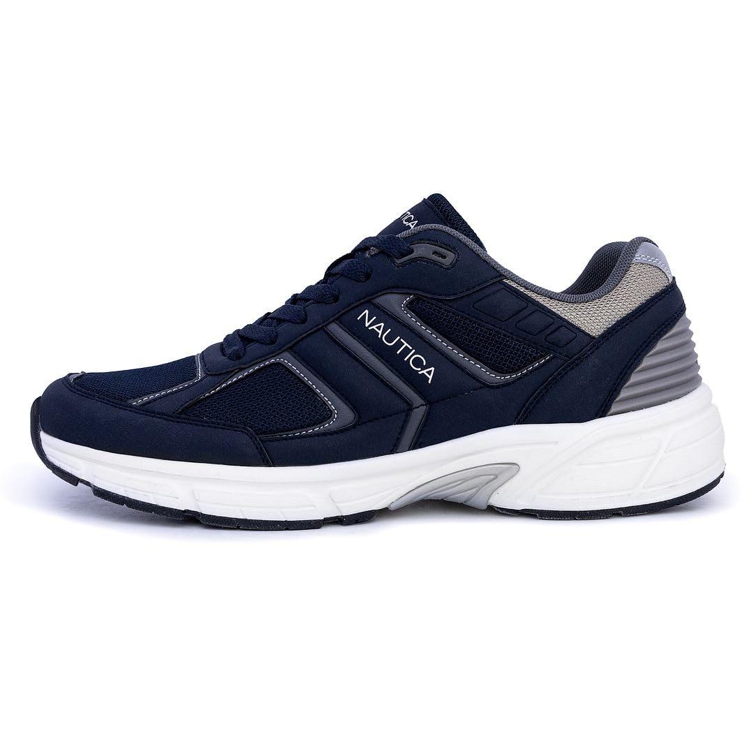 Nautica Men's Running Sneakers - Breathable Lightweight Athletic Shoes for Gym, Tennis & Jogging - Cushioned Comfort for All-Day Wear - Perfect for Workouts, Casual Wear & Outdoor Activities