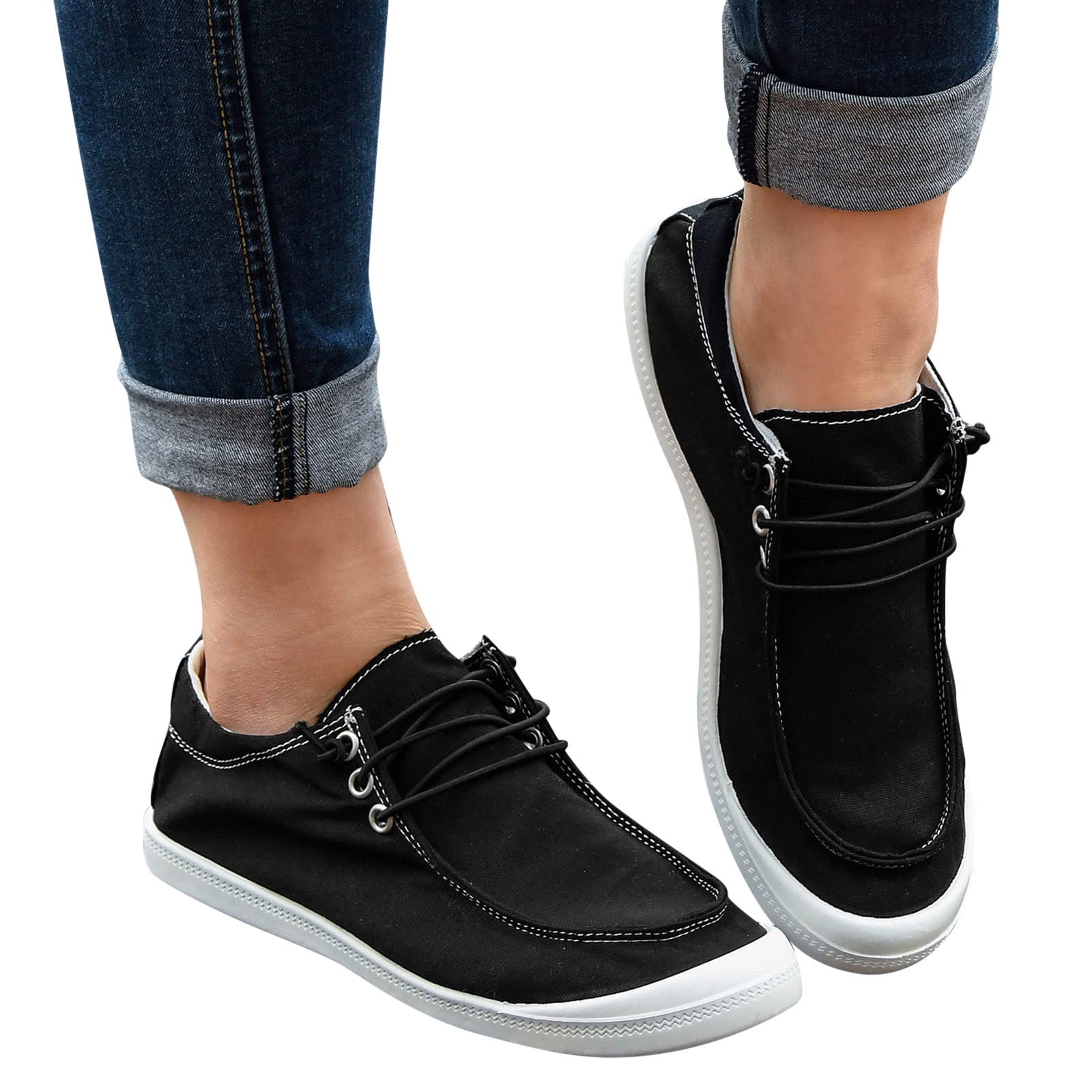 Women's Comfortable Slip-On Loafers - Dressy Casual Shoes for Work, Travel & Everyday Wear | Breathable & Lightweight Outdoor Walking Shoes