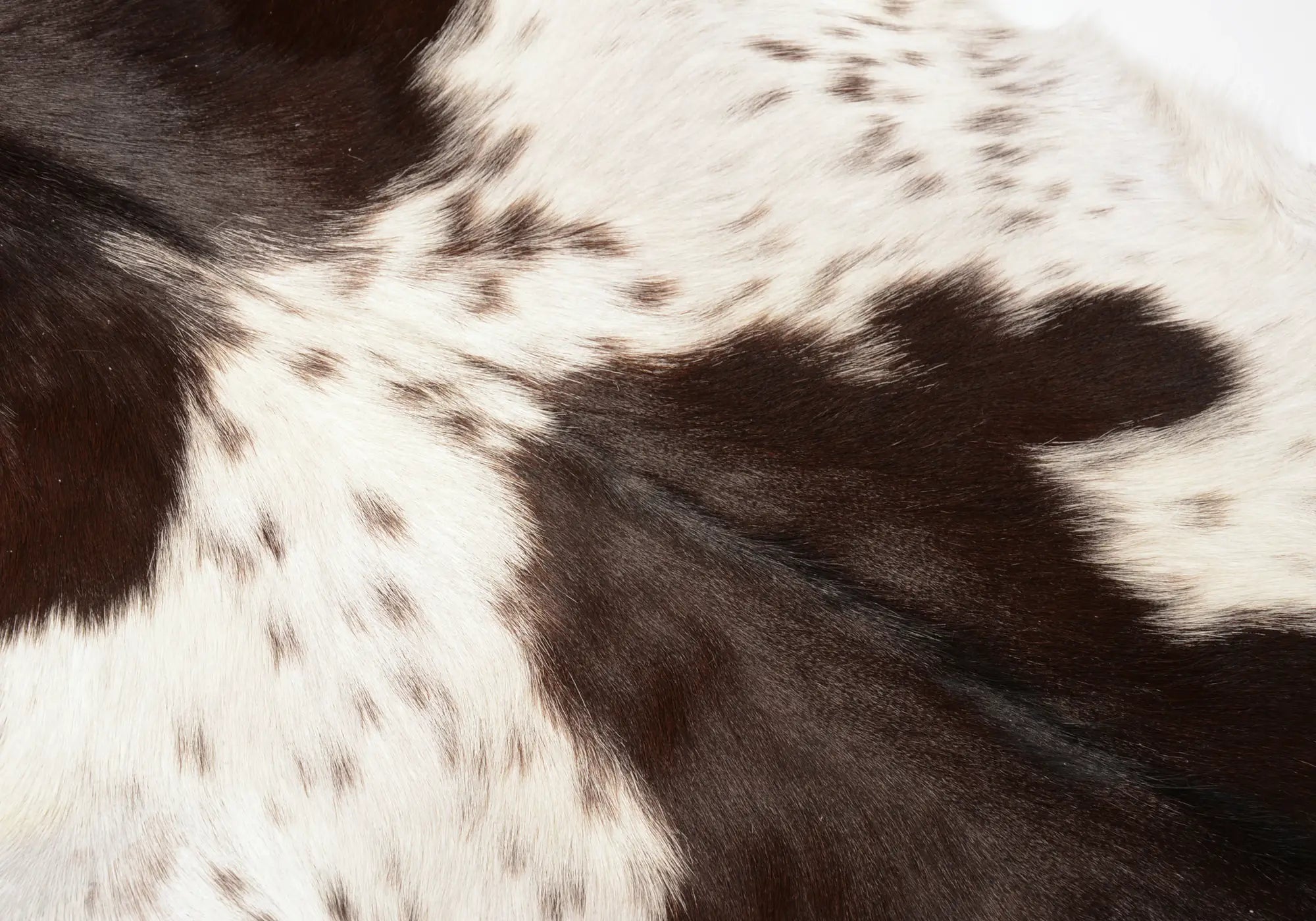 Premium Natural Goat Skin Leather - Dark Chocolate & White Color - Perfect for Handbags, Wallets & Luxury Fashion Accessories