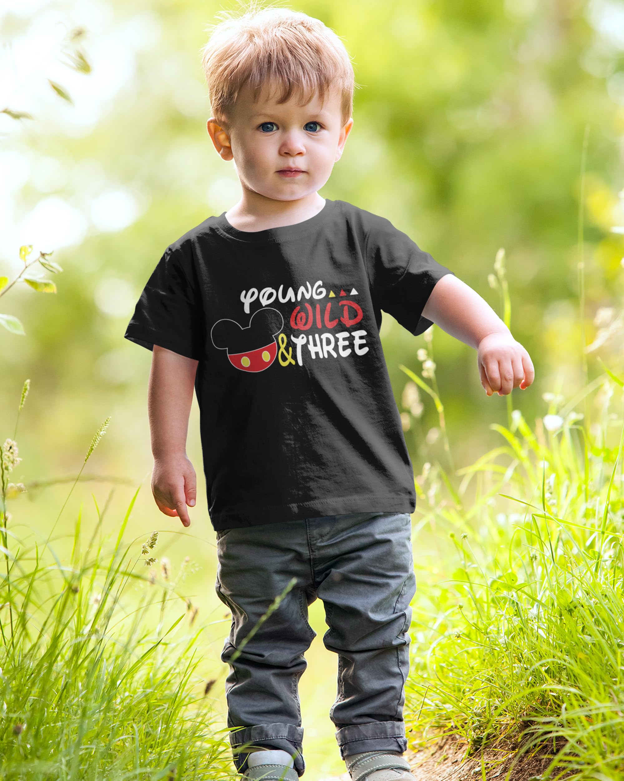 Luke and Lulu 3rd Birthday Mouse Shirt for Toddlers - Cute 3 Year Old Boy's Birthday Tee, Kids Party Outfit | Perfect for Birthday Parties, Photo Shoots & Special Celebrations