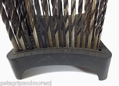 Cleveland Twist Drill Co Numbered Benchtop Bit Holder Index Zinc - Organize & Store Drill Bits for Woodworking & Metalworking Projects